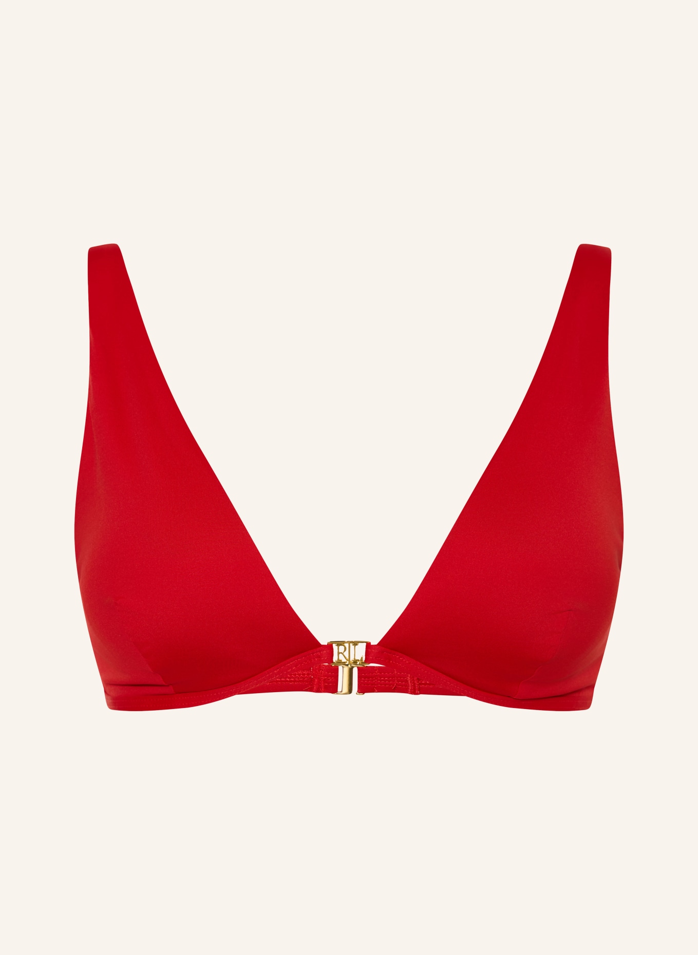 LAUREN RALPH LAUREN Bralette-Bikini-Top BEACH CLUB SOLIDS: ROT