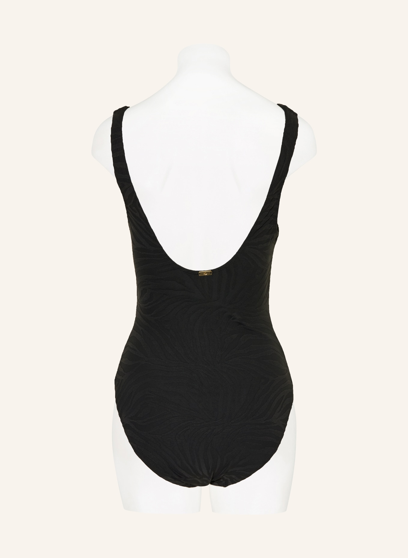 LAUREN RALPH LAUREN kostium kąpielowy: CZARNY