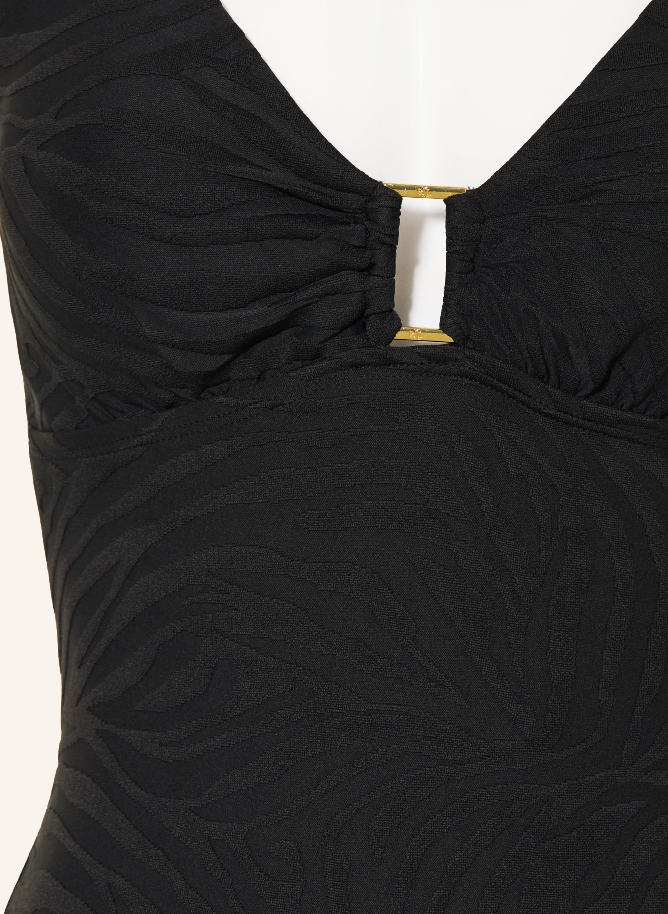 LAUREN RALPH LAUREN kostium kąpielowy: CZARNY