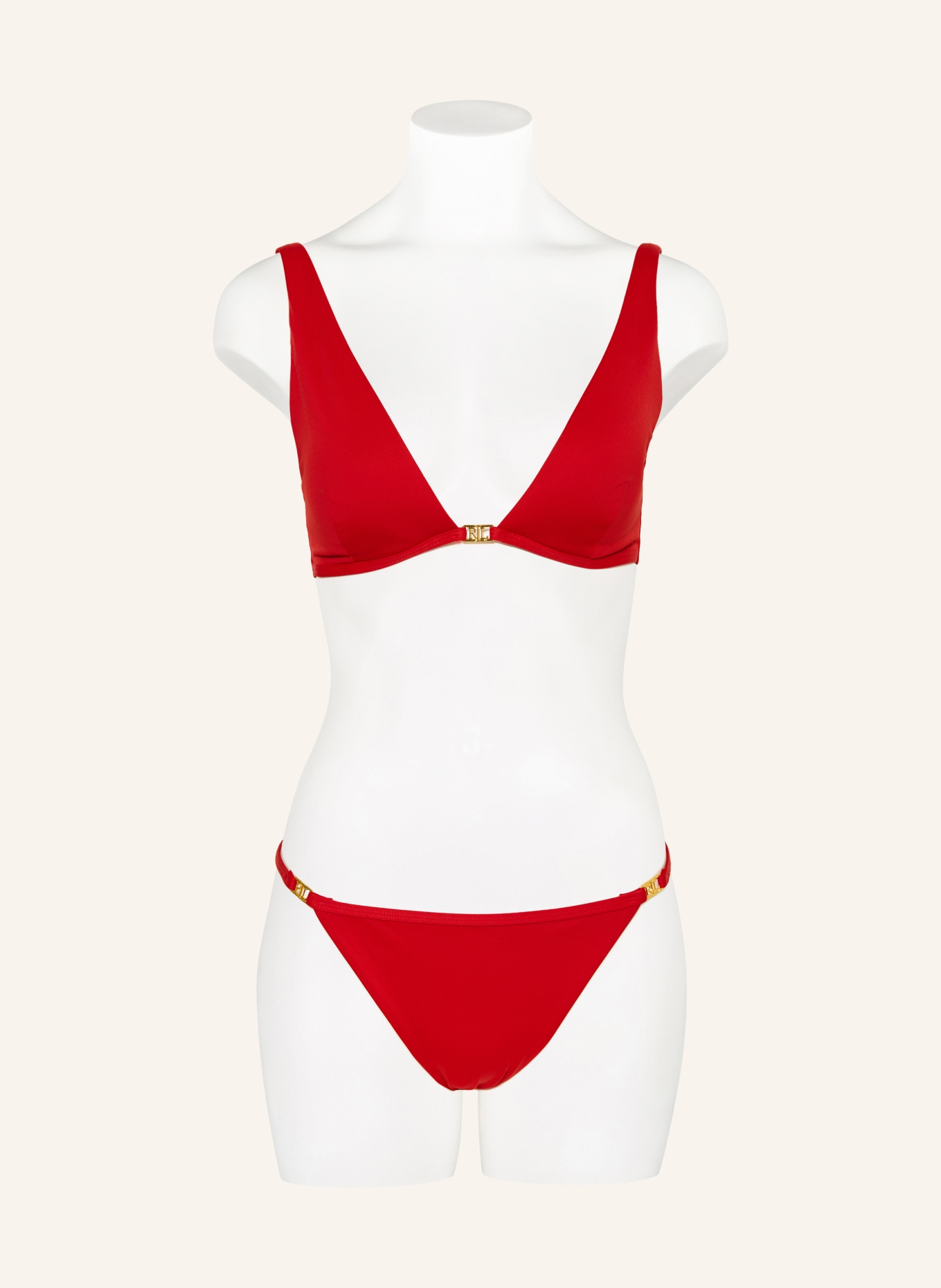 LAUREN RALPH LAUREN Triangel-bikinibroekje BEACH CLUB SOLIDS: ROOD