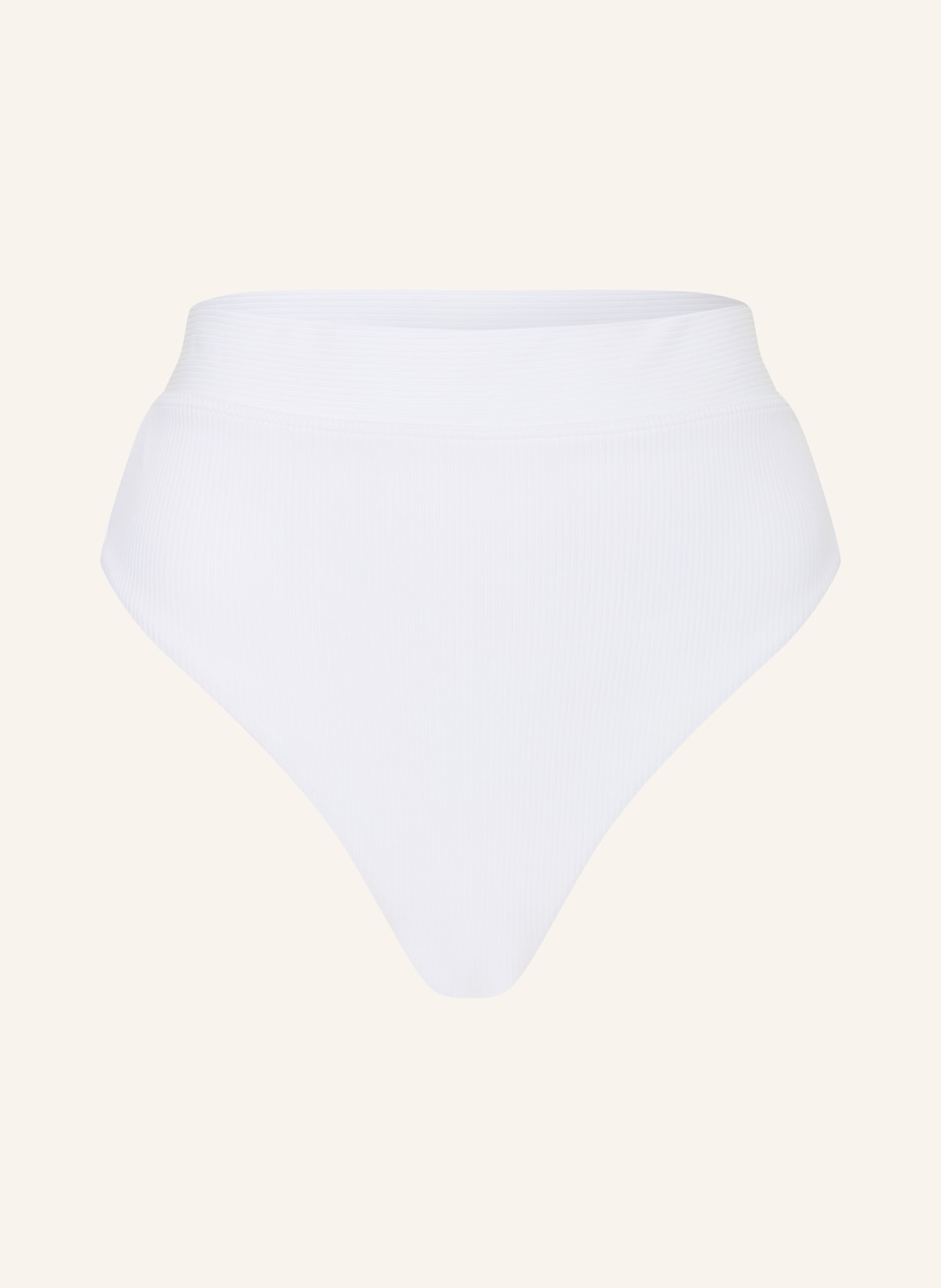 LAUREN RALPH LAUREN High-Waisted Bikini Bottoms OTTOMAN: WHITE