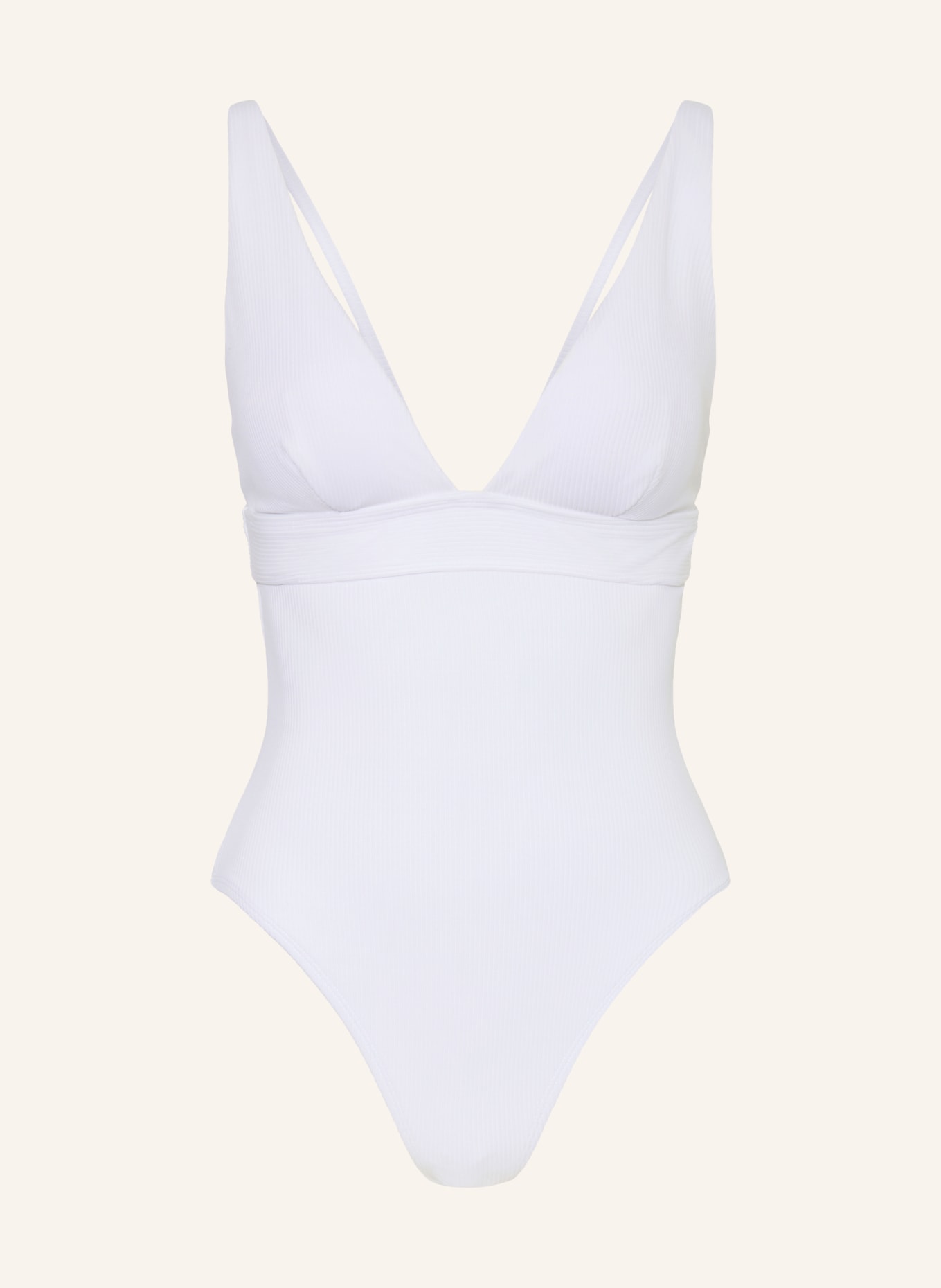 LAUREN RALPH LAUREN Badeanzug: WEISS