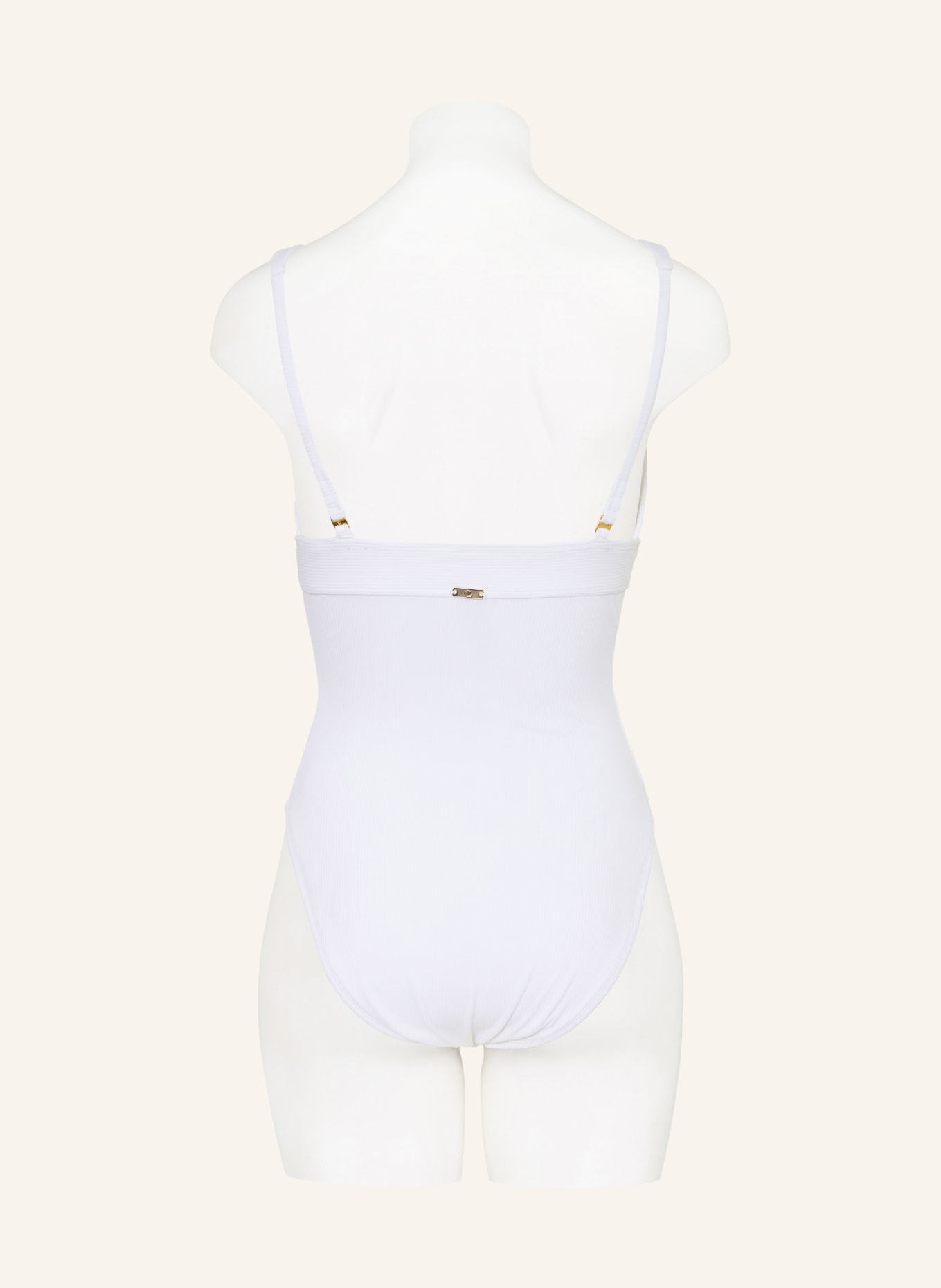 LAUREN RALPH LAUREN Badeanzug: WEISS