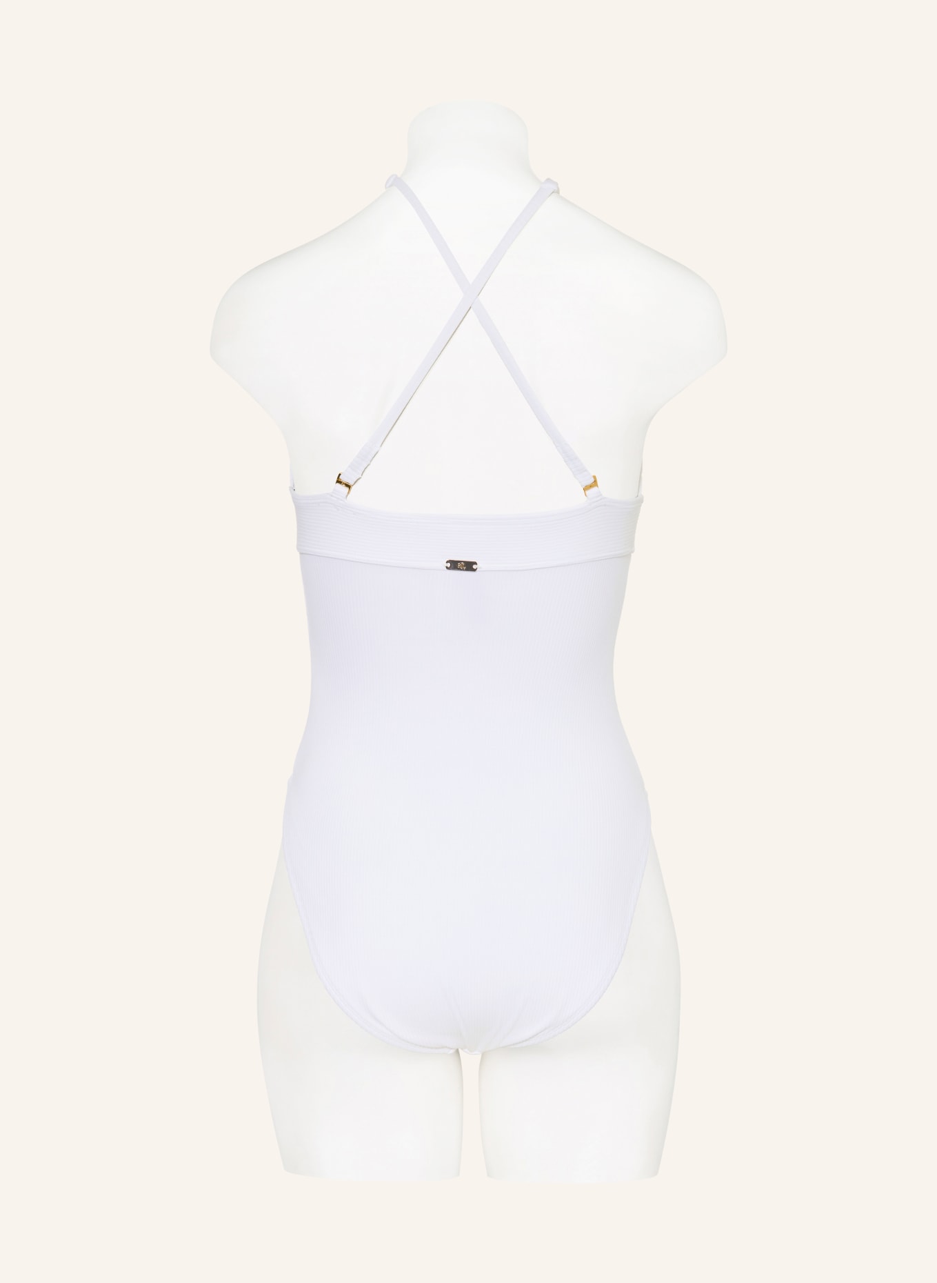 LAUREN RALPH LAUREN Badeanzug: WEISS