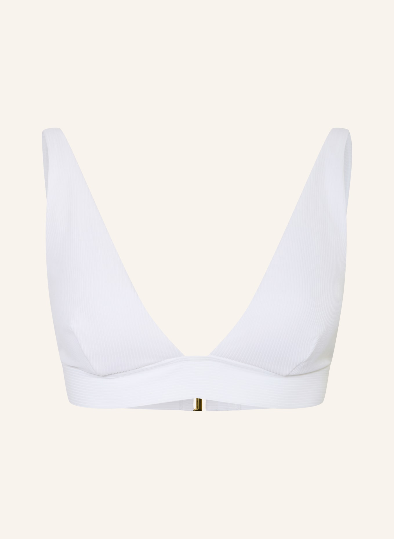 LAUREN RALPH LAUREN OTTOMAN Triangle Bikini Top: WHITE