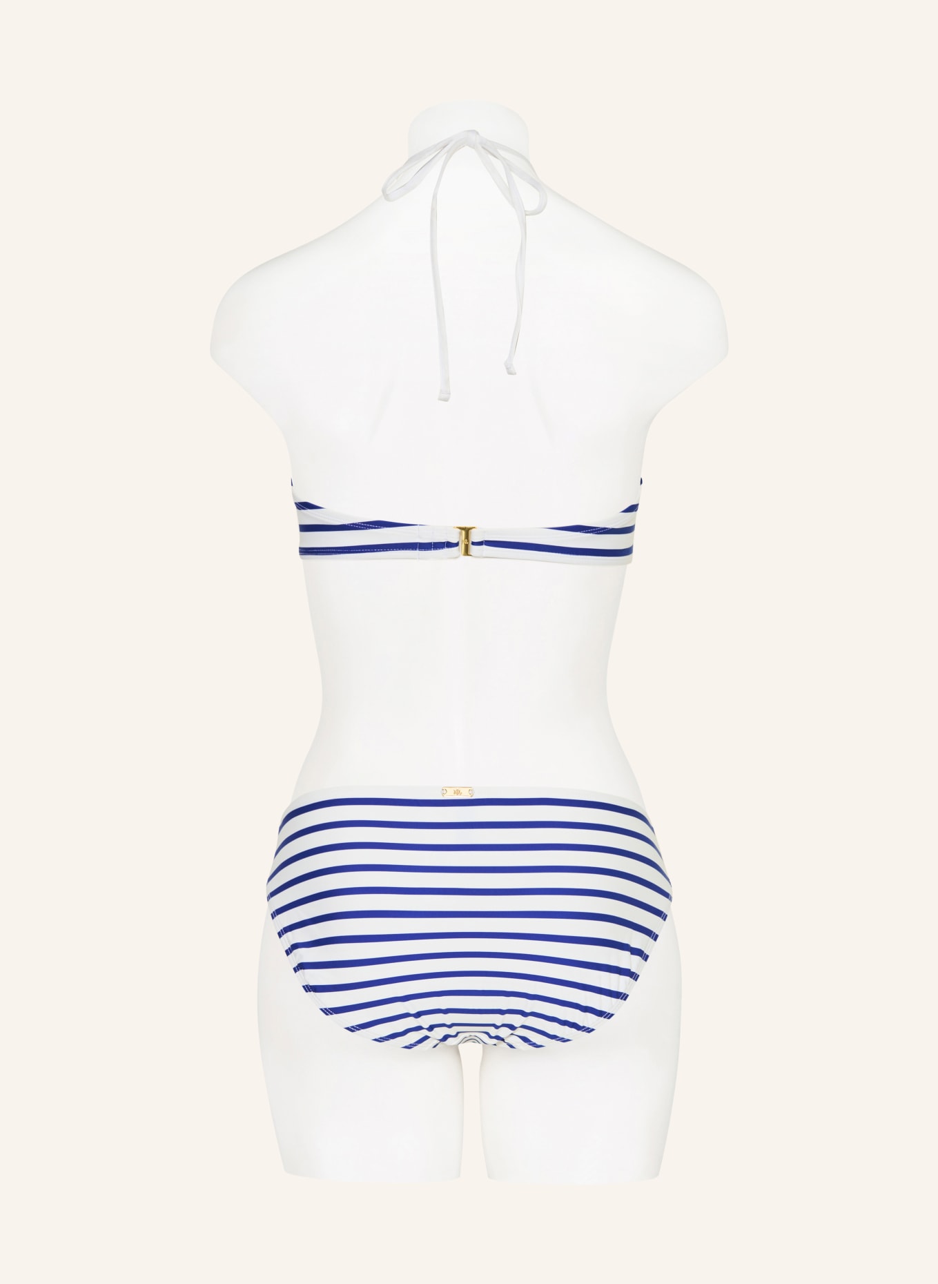 LAUREN RALPH LAUREN Bandeau-bikinitop SEASIDE STRIPE: BLAUW / WIT
