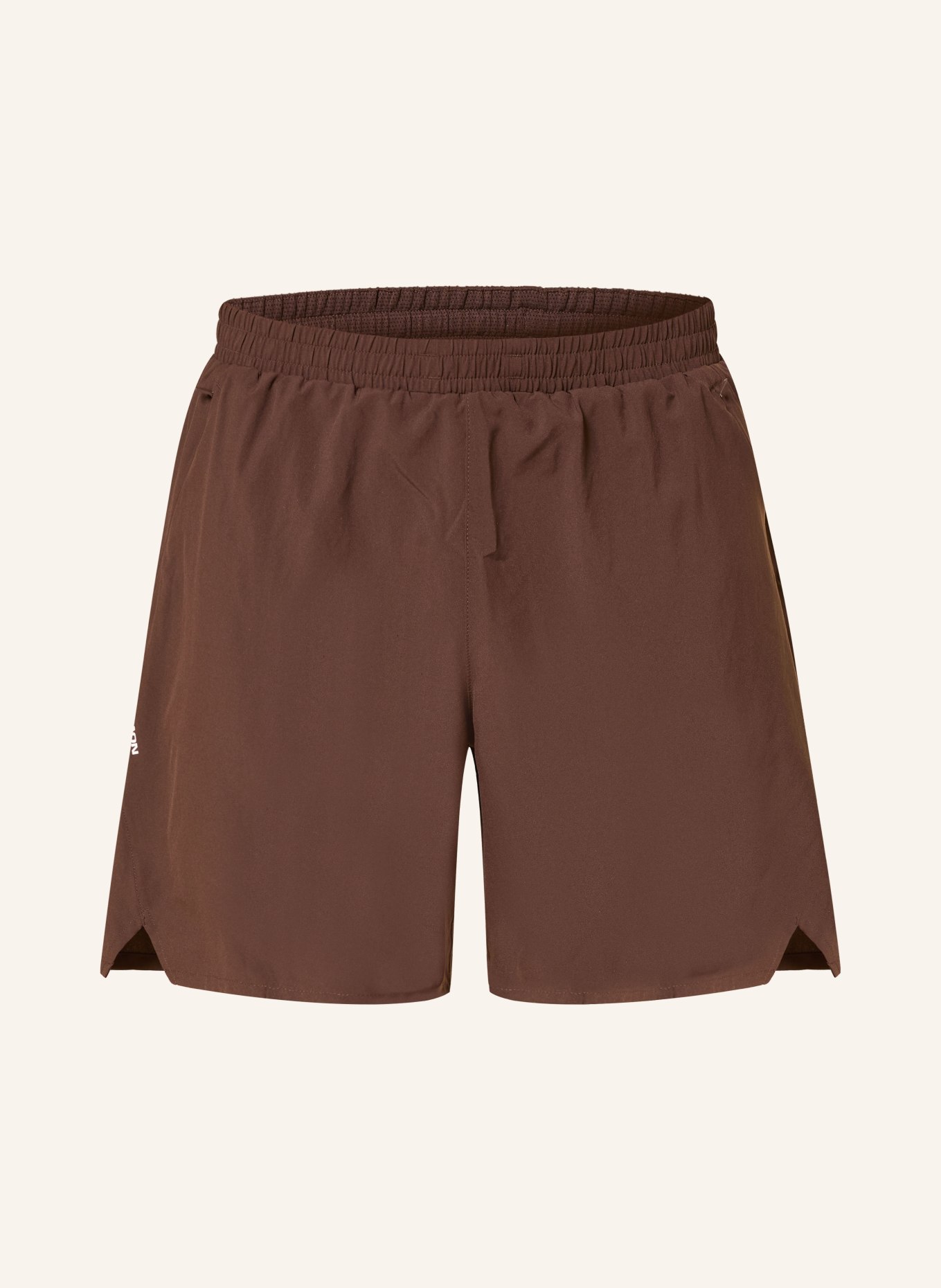 SALOMON 2-in-1-Laufshorts SHKOUT: DUNKELBRAUN