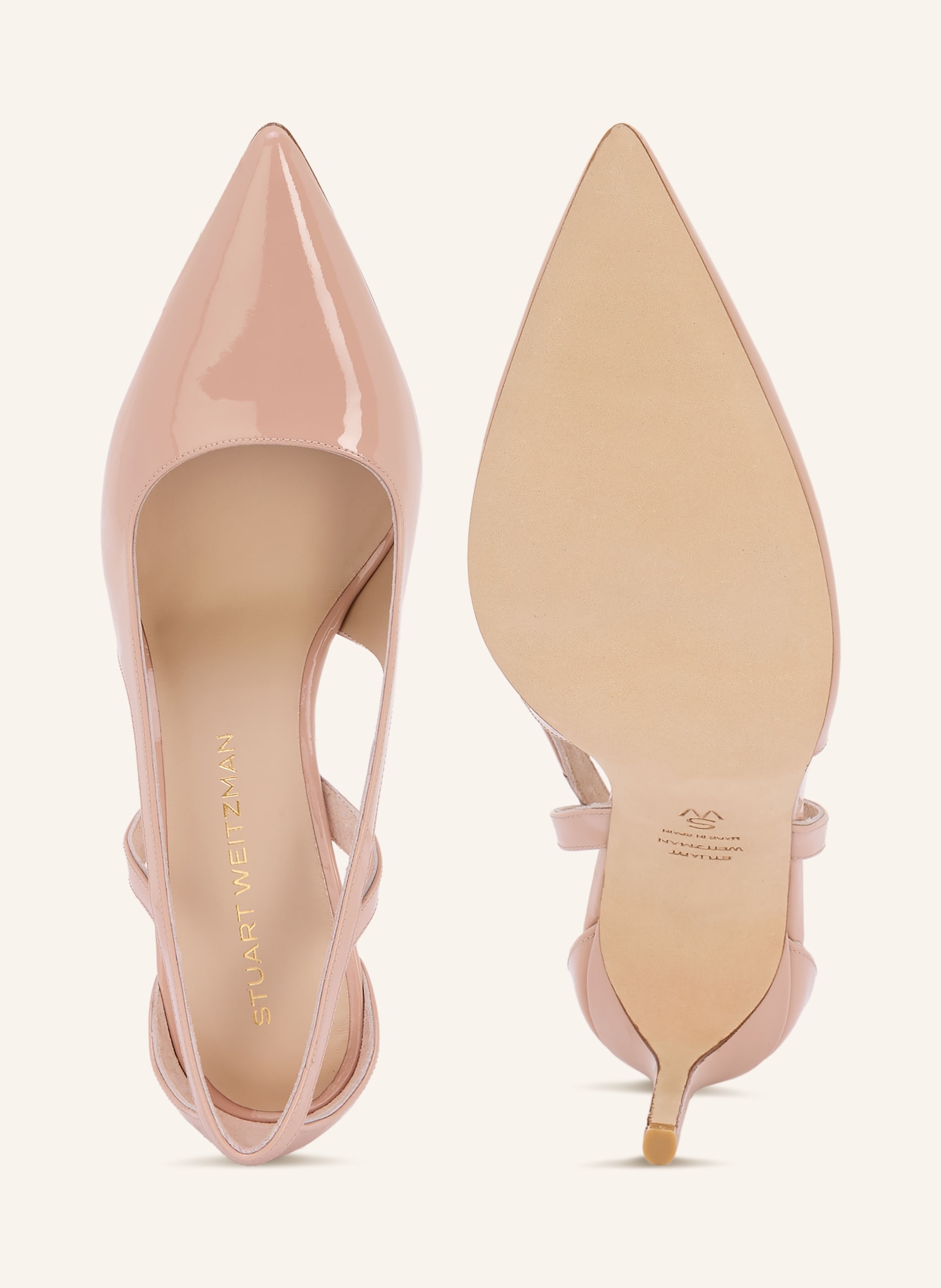 STUART WEITZMAN Lack-Pumps STUART POWER CUTOUT: ROSÉ