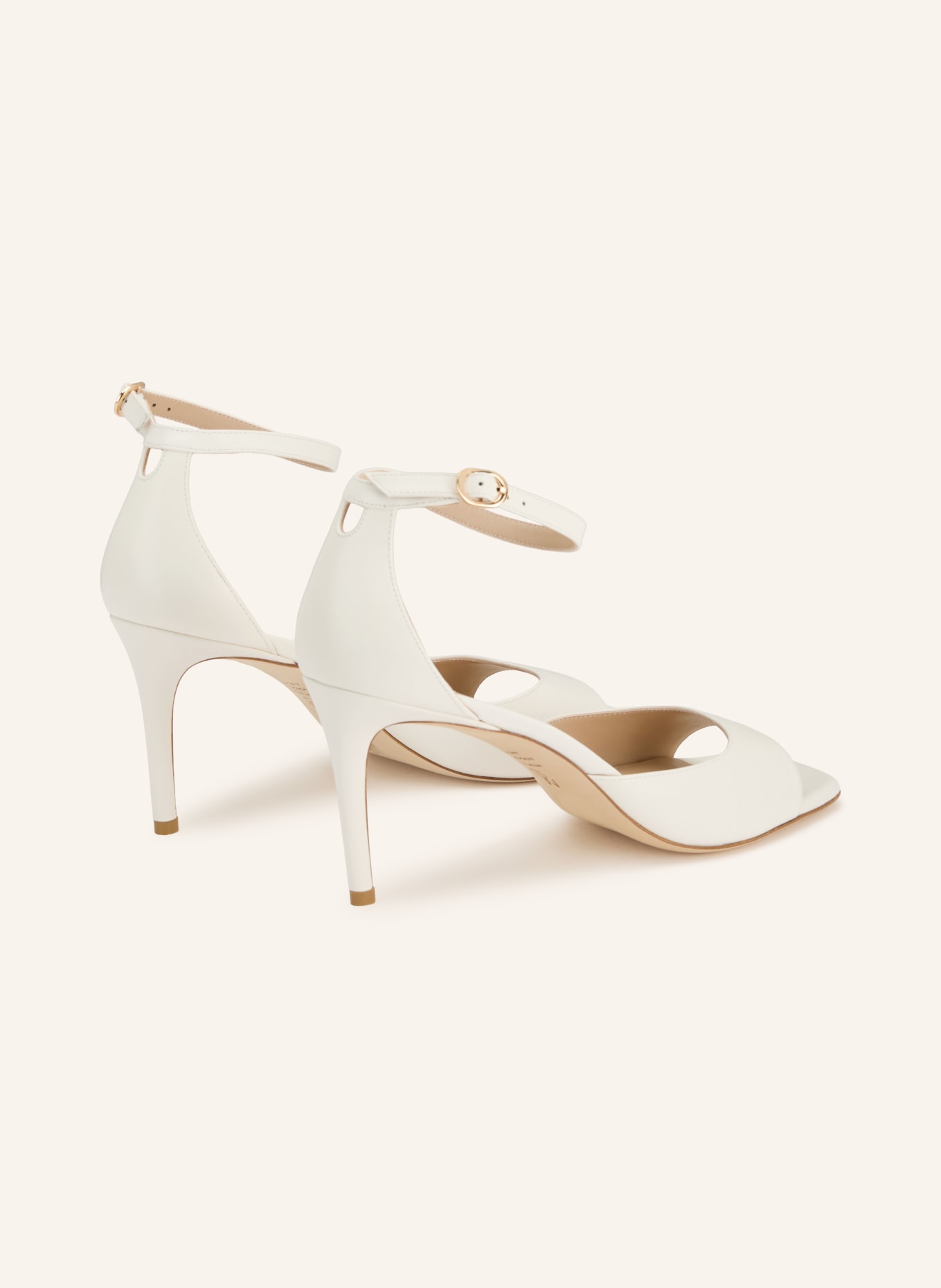 STUART WEITZMAN Sandaletten NUDISTIA: WEISS / GOLD