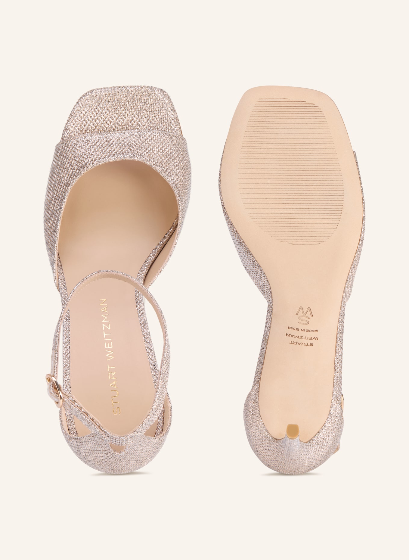 STUART WEITZMAN Sandaletten NUDISTIA: SILBER