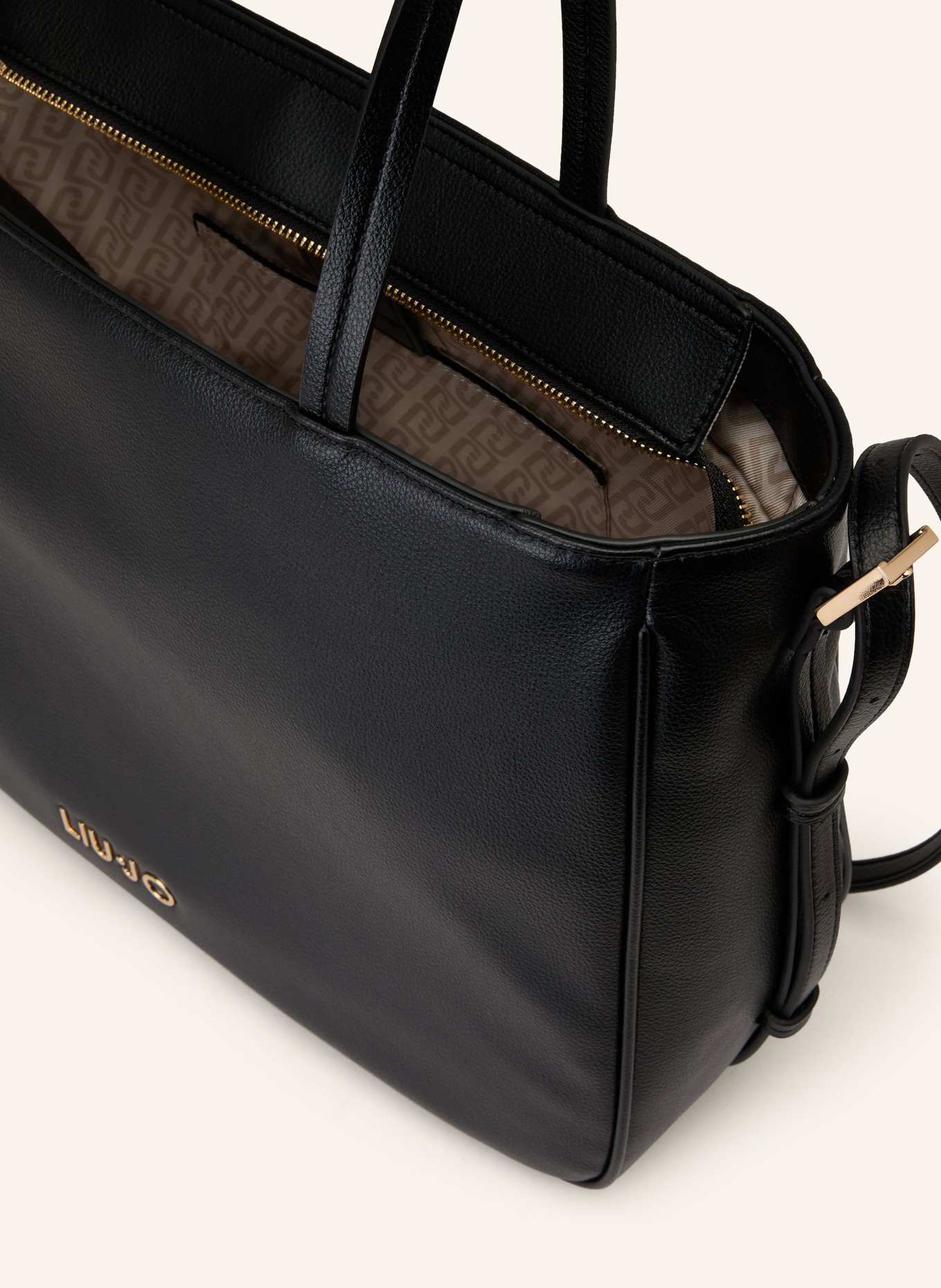 LIU JO Shopper: SCHWARZ / GOLD