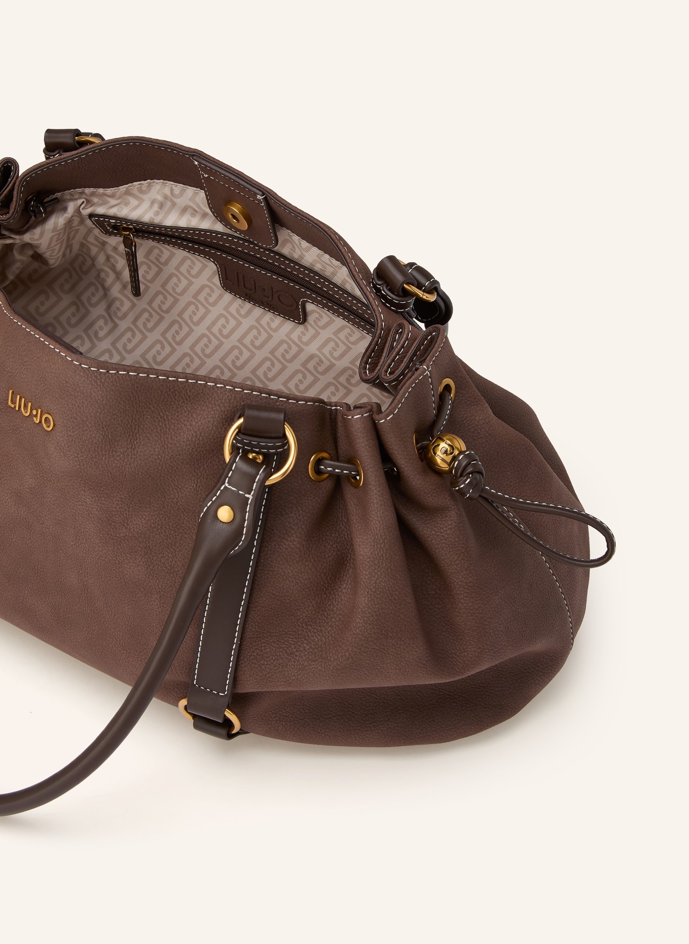 LIU JO sac à main: MARRON / OR