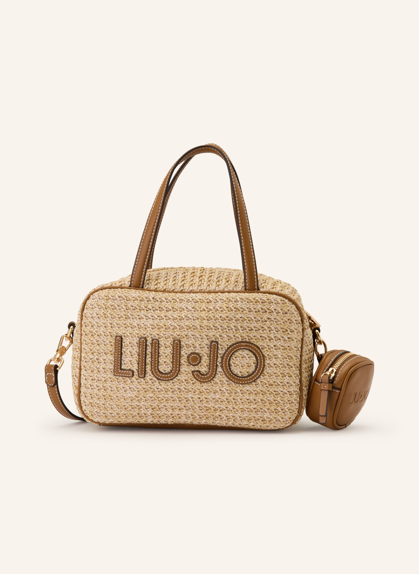 LIU JO Handtasche mit Pouch: HELLBRAUN / BRAUN