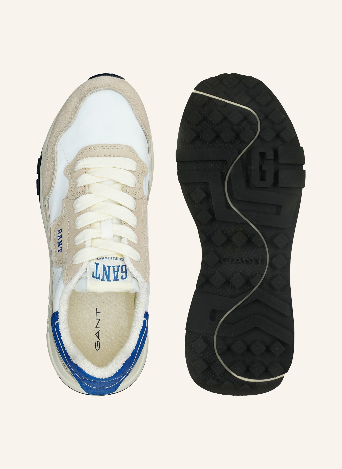 GANT Sneaker YOUTRON: WIT / BEIGE / BLAUW