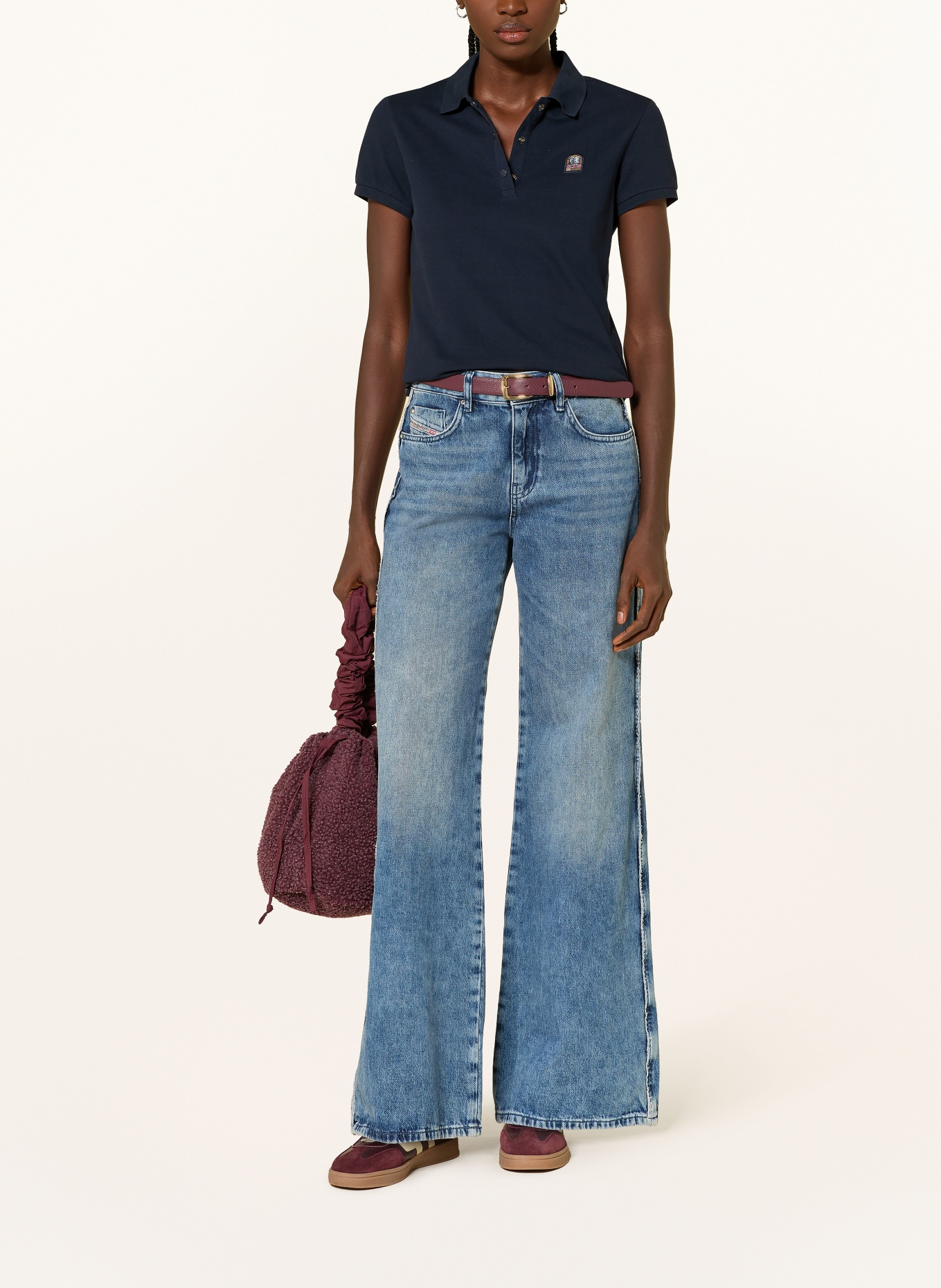 PARAJUMPERS Polo piqué ENIF: BLEU FONCÉ