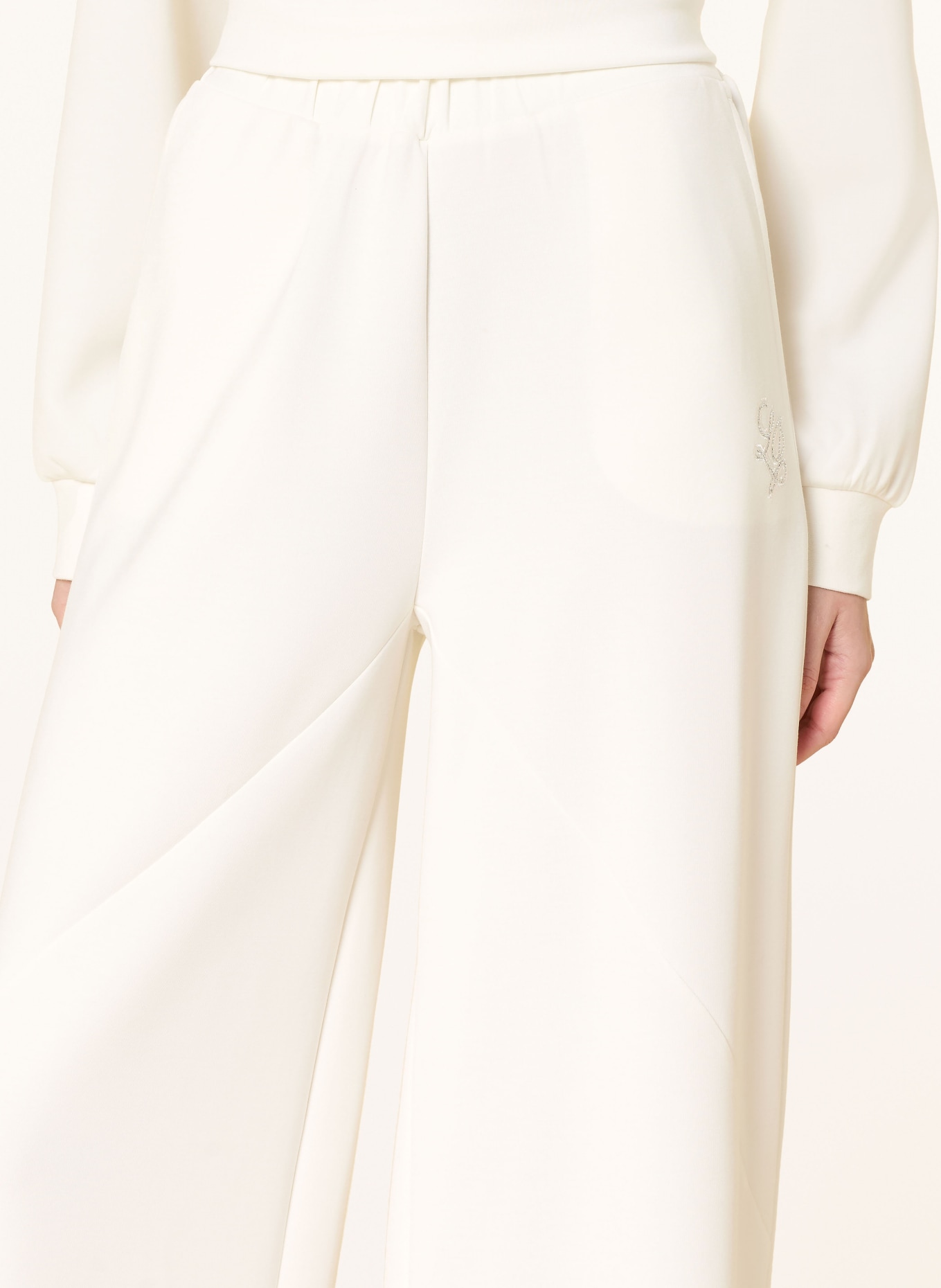 LIU JO Jogging-style pants: WHITE