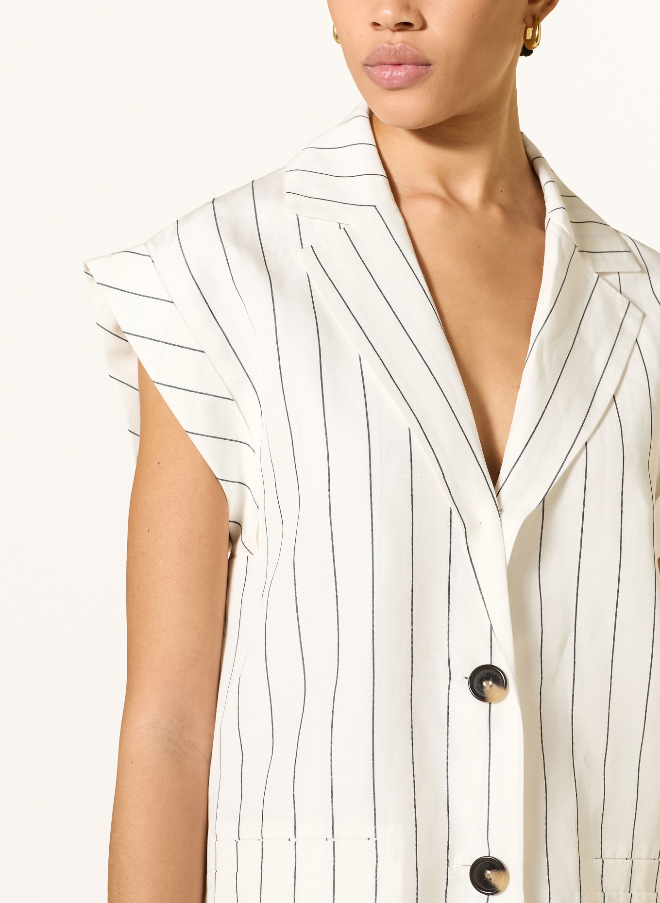 LIU JO blazervest: WIT / ZWART