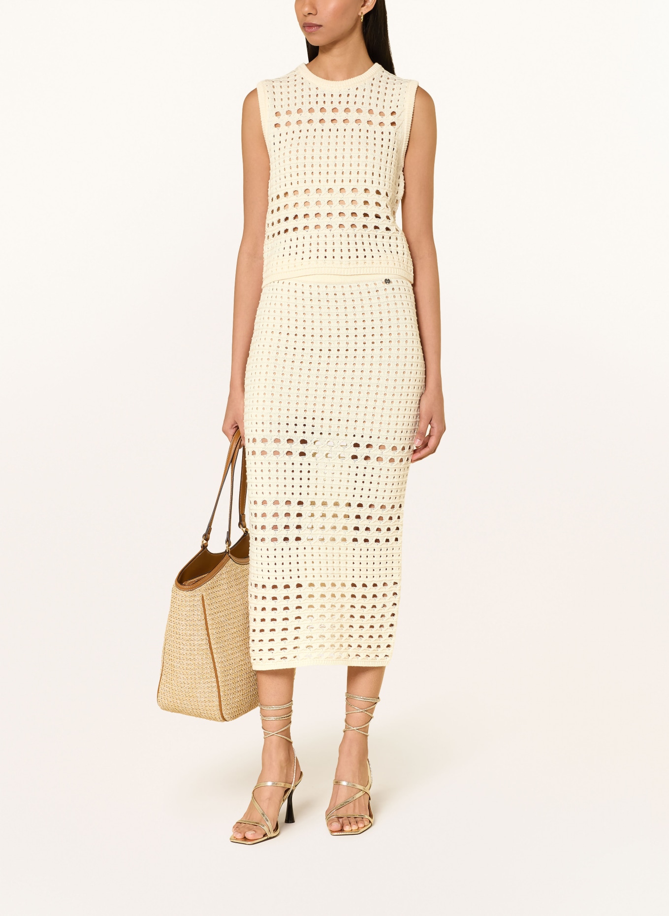 LIU JO Gehaakte rok: CRÈME