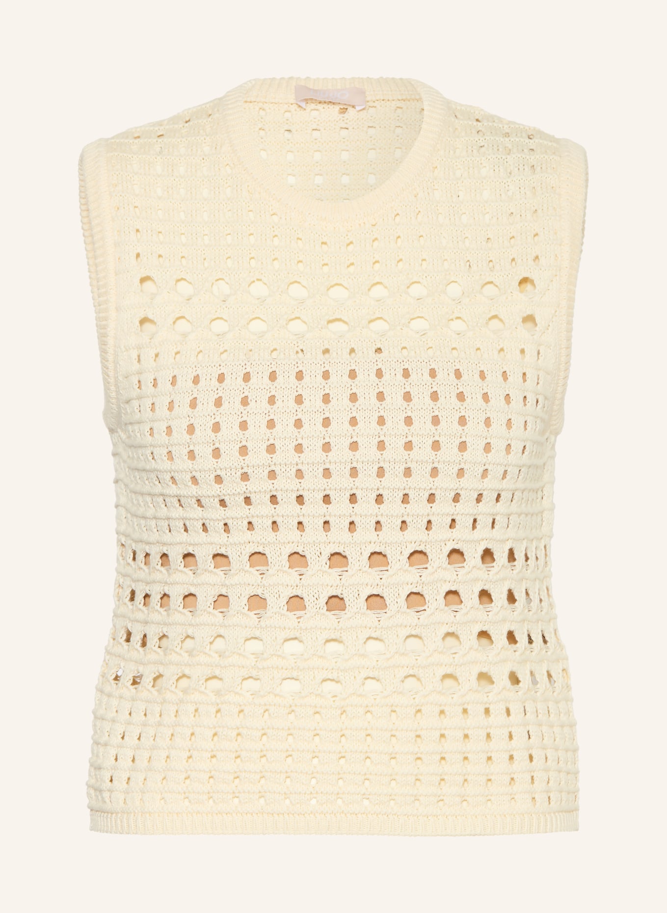 LIU JO Gehaakte top: ECRU