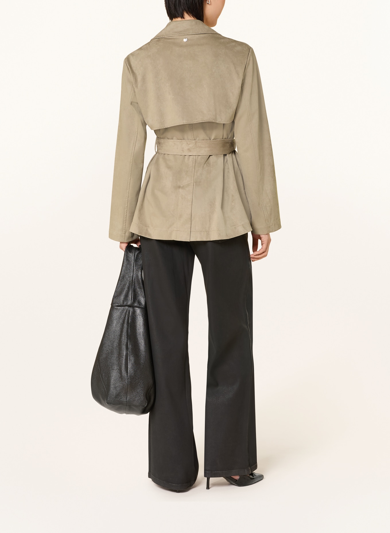 LIU JO Blazer in Lederoptik: GRAU