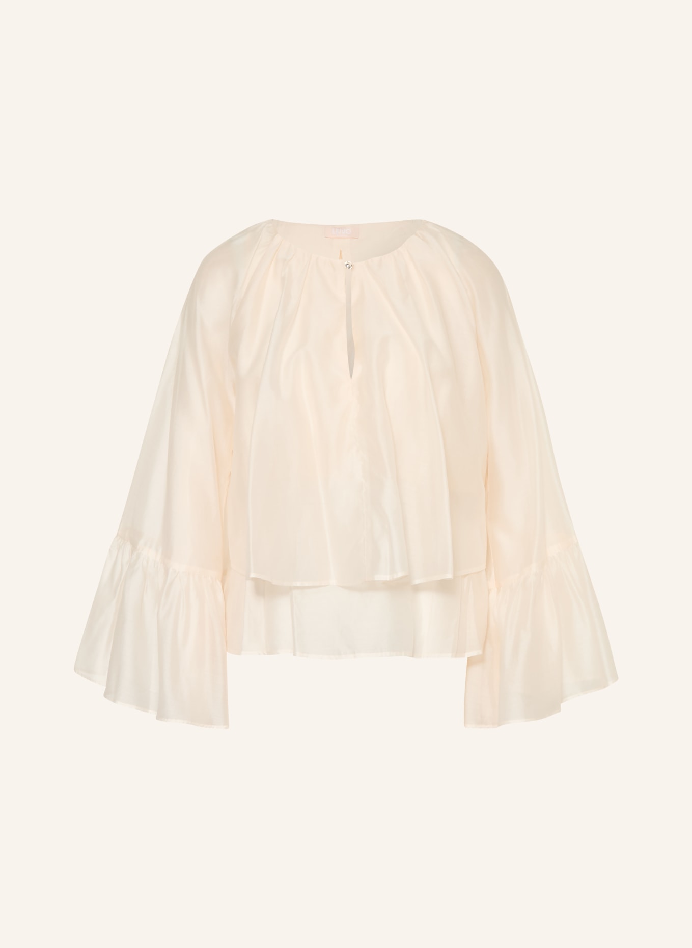 LIU JO Blouse met ruches: CRÈME