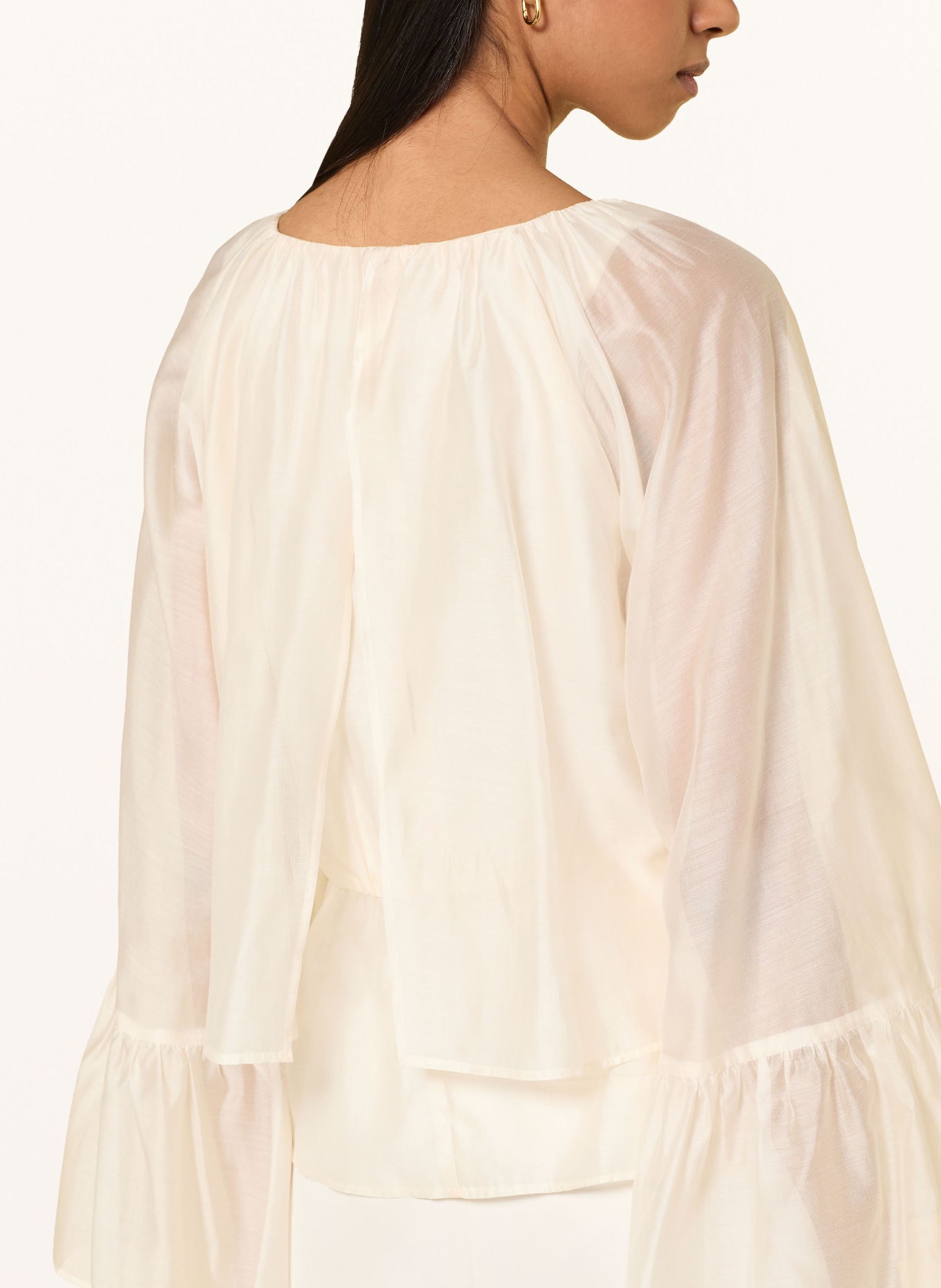 LIU JO Blouse met ruches: CRÈME