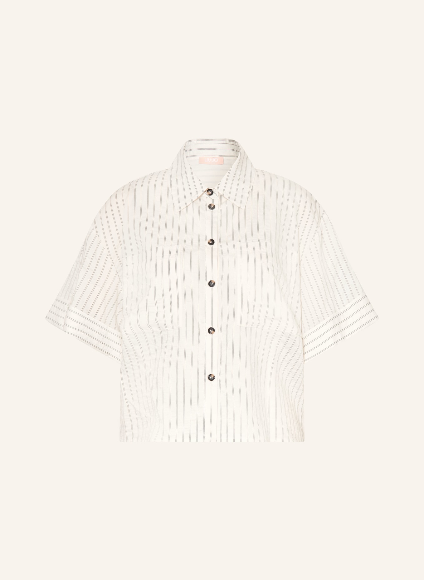 LIU JO overhemdblouse: ECRU / ZWART