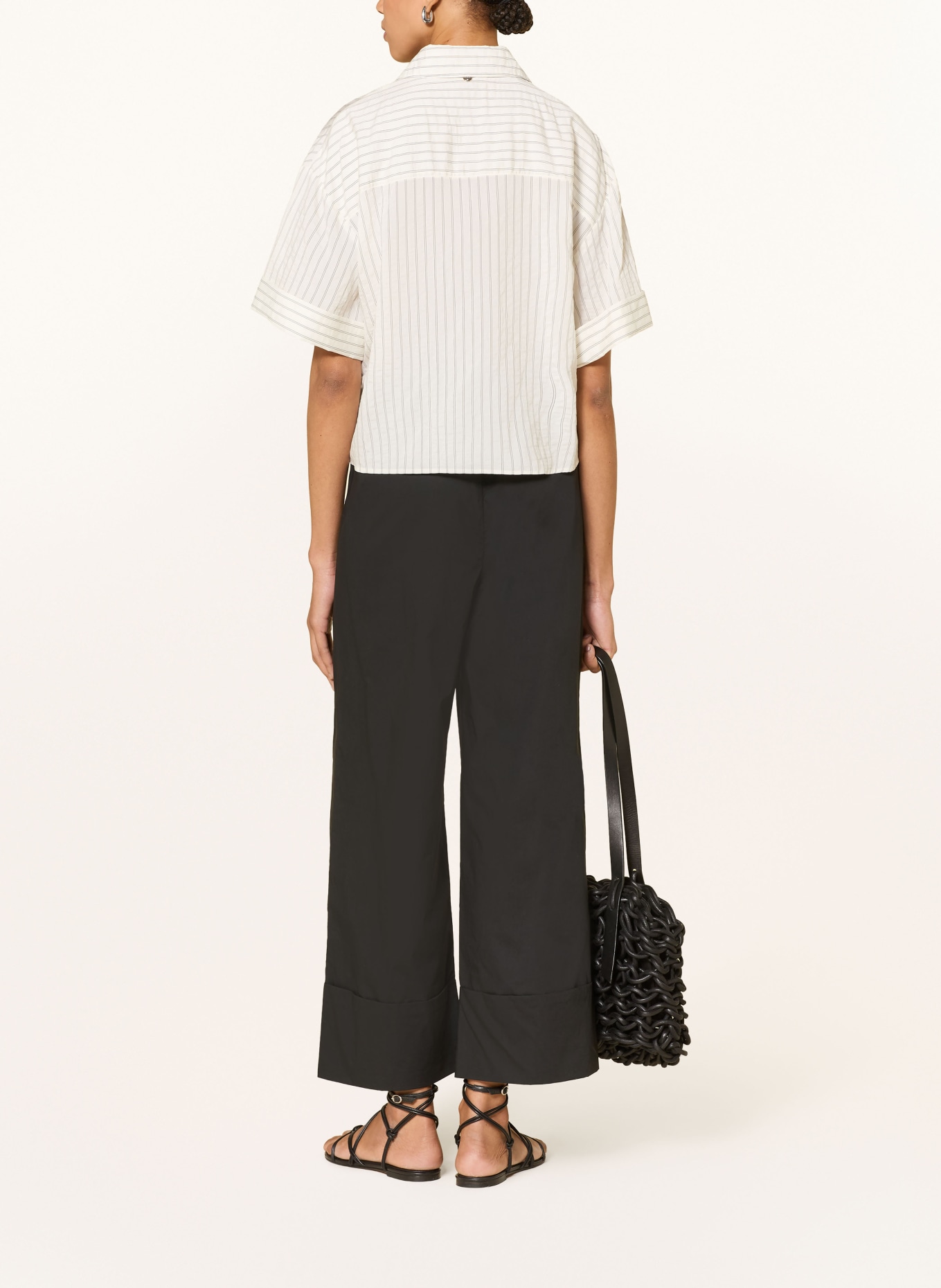 LIU JO overhemdblouse: ECRU / ZWART