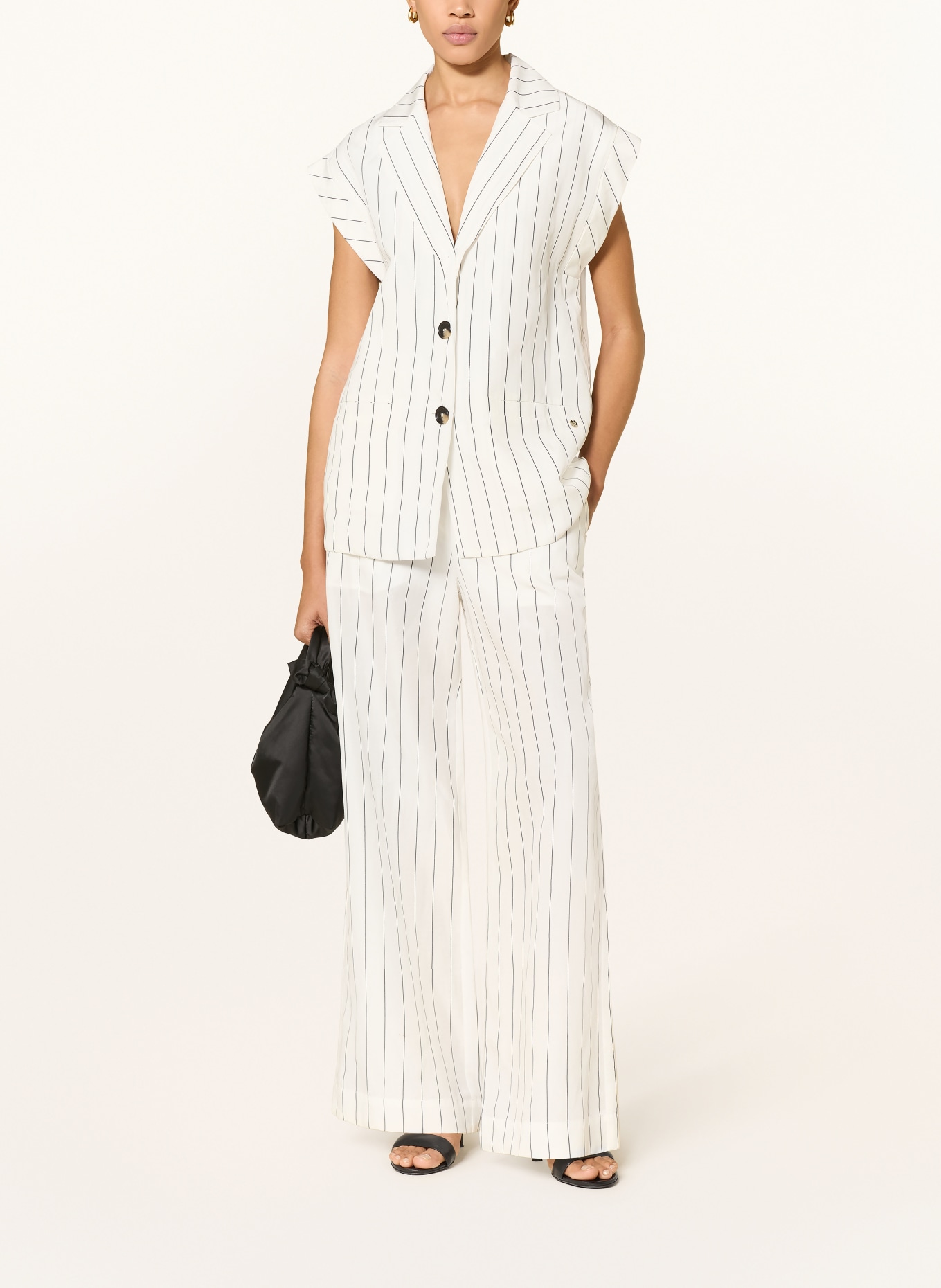 LIU JO Marlenehose: WEISS / SCHWARZ