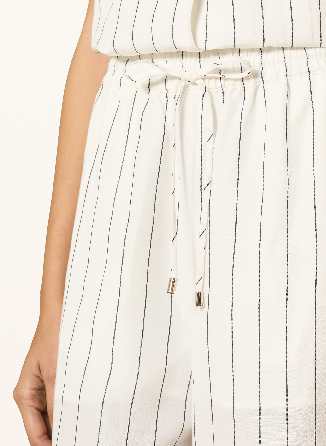 LIU JO Marlenehose: WEISS / SCHWARZ