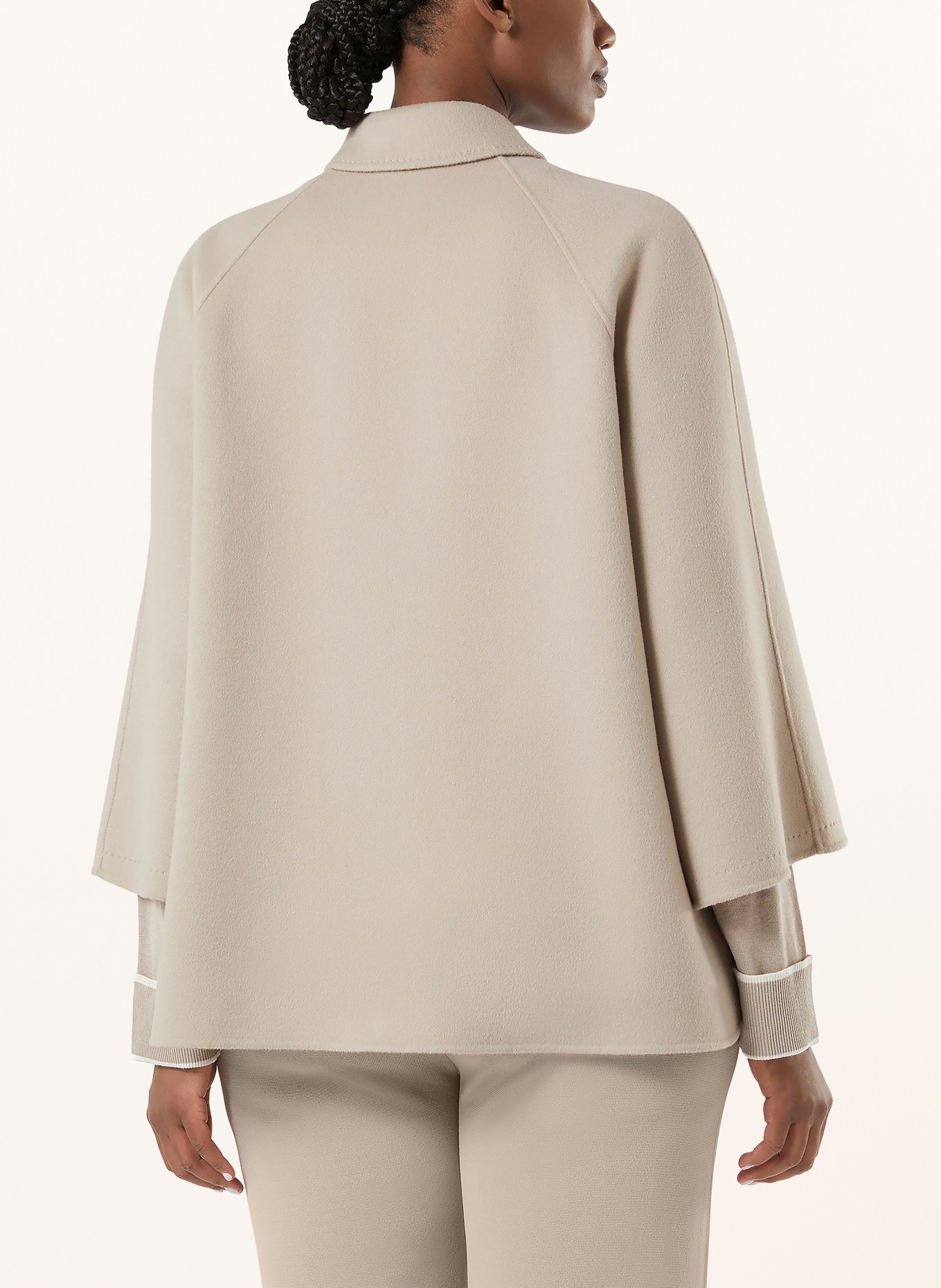 MARINA RINALDI ERICA jacket: LIGHT GRAY