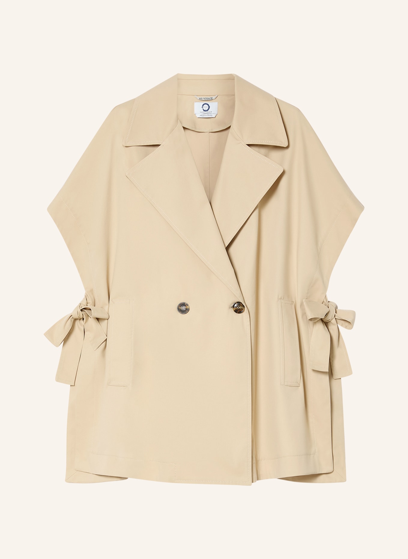 MARINA RINALDI MRVDENTE Trench Coat: BEIGE