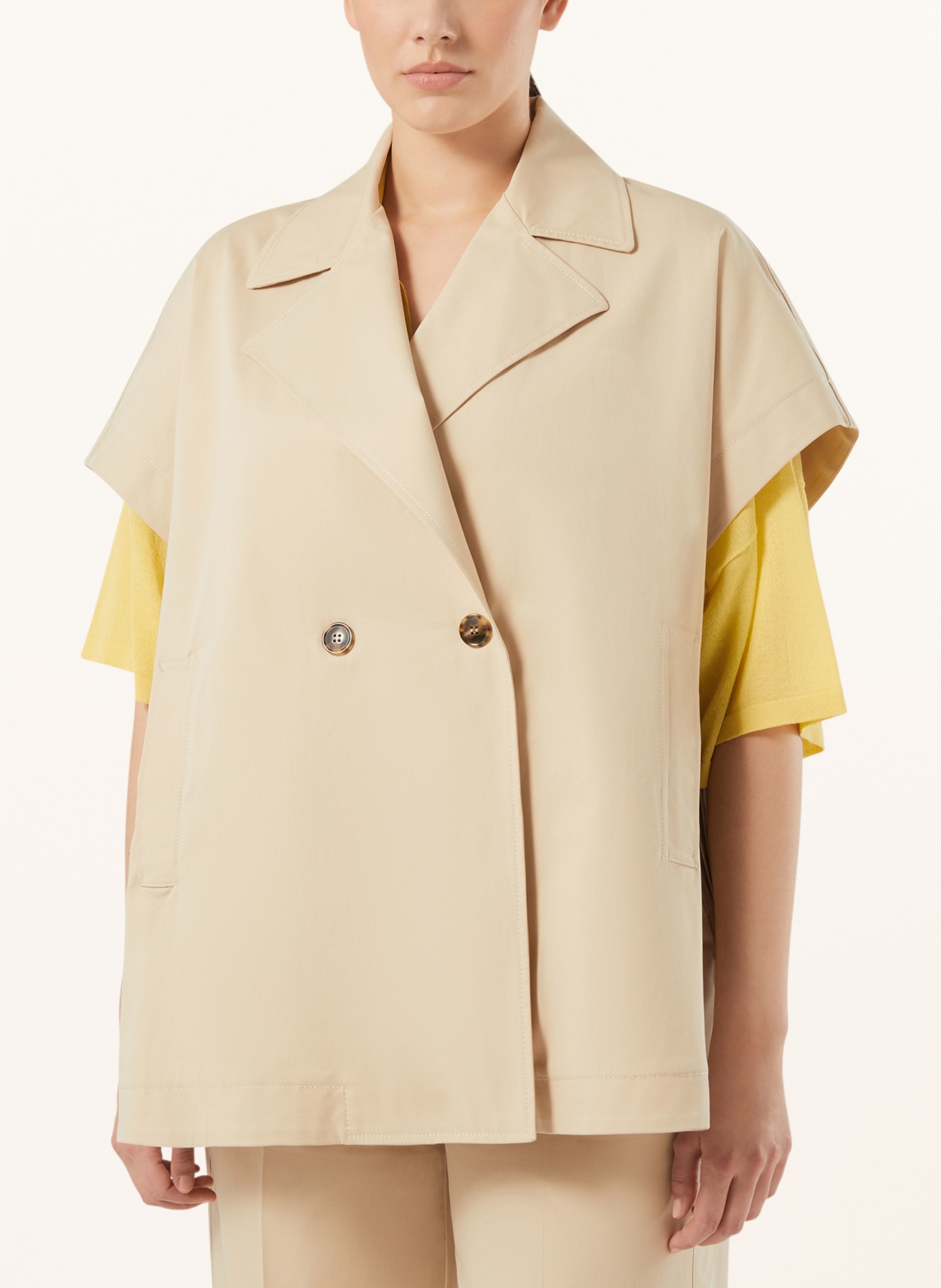 MARINA RINALDI MRVDENTE Trench Coat: BEIGE