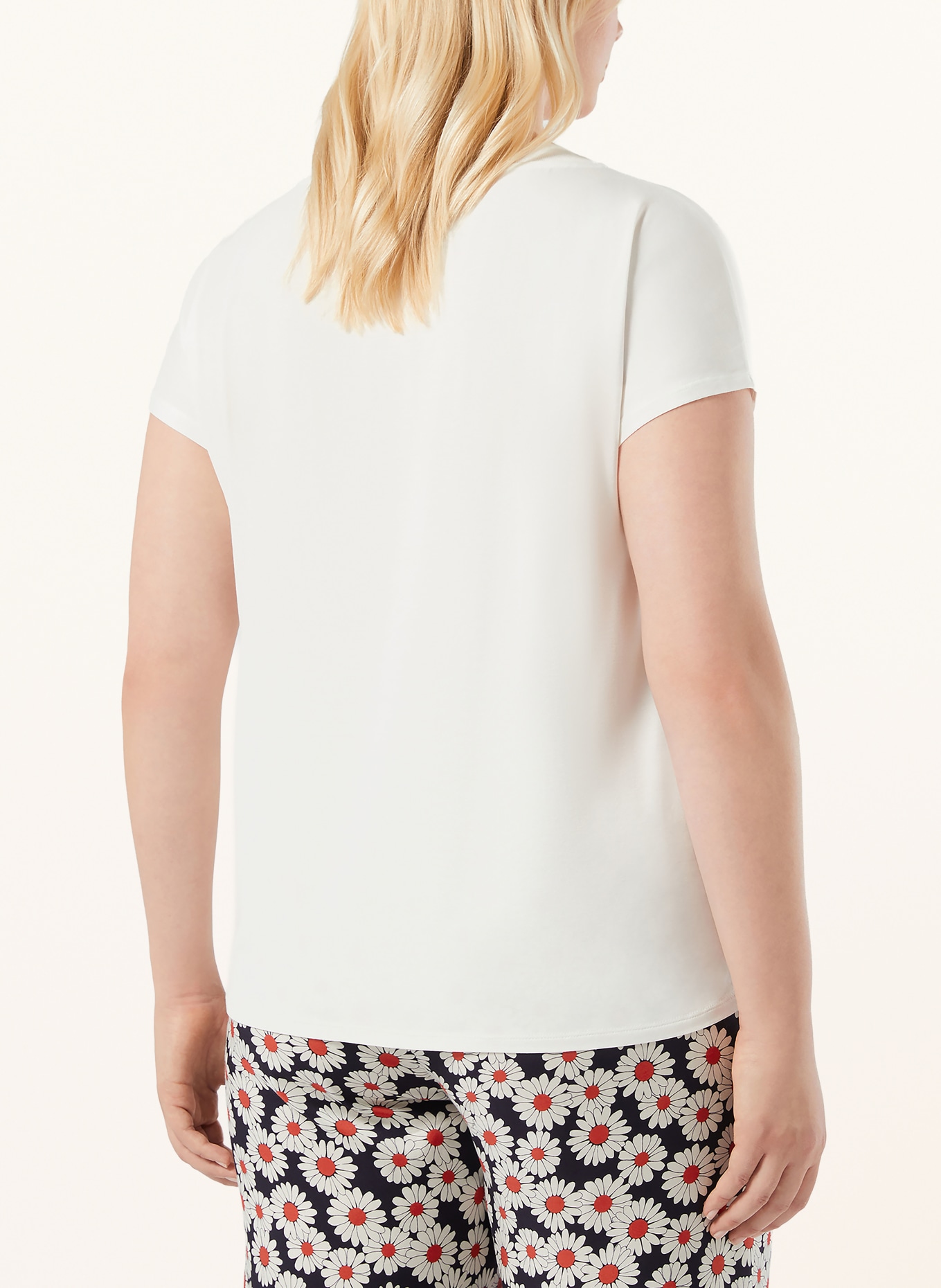 MARINA RINALDI Chemisier LIRICA en mélange de matières: BLANC