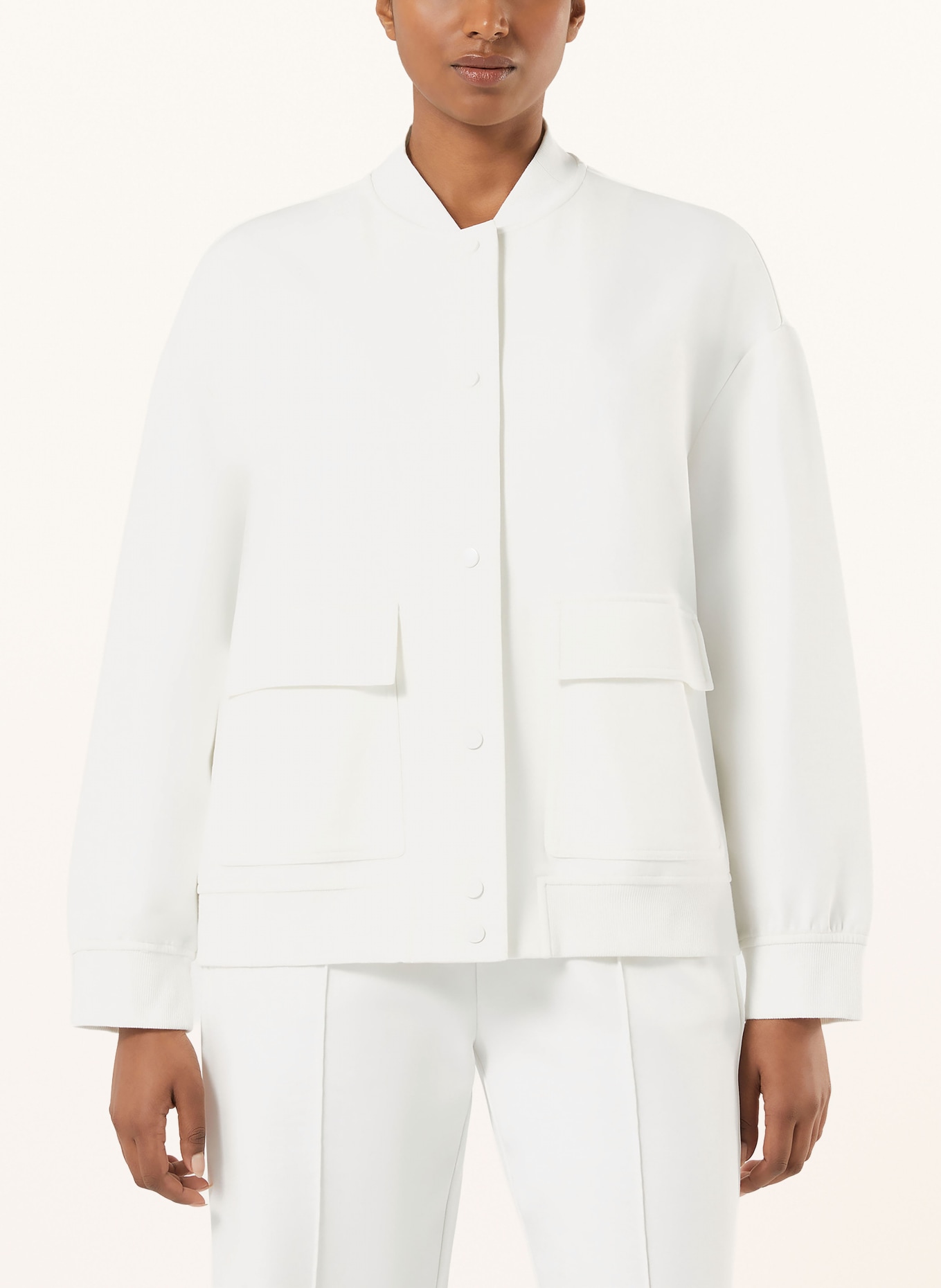 MARINA RINALDI Sweat-Blouson GIRAFFA: WEISS