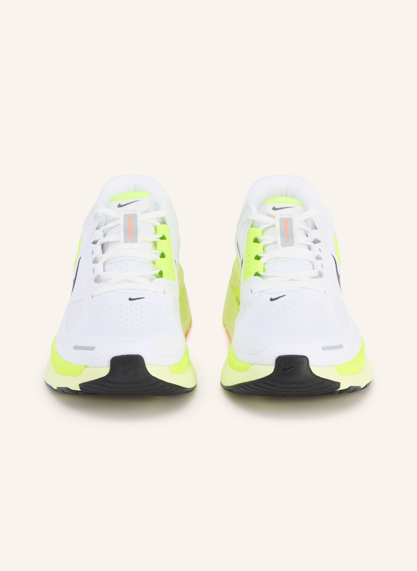 Nike STRUCTURE PLUS running shoes: WHITE / NEON YELLOW / BLACK