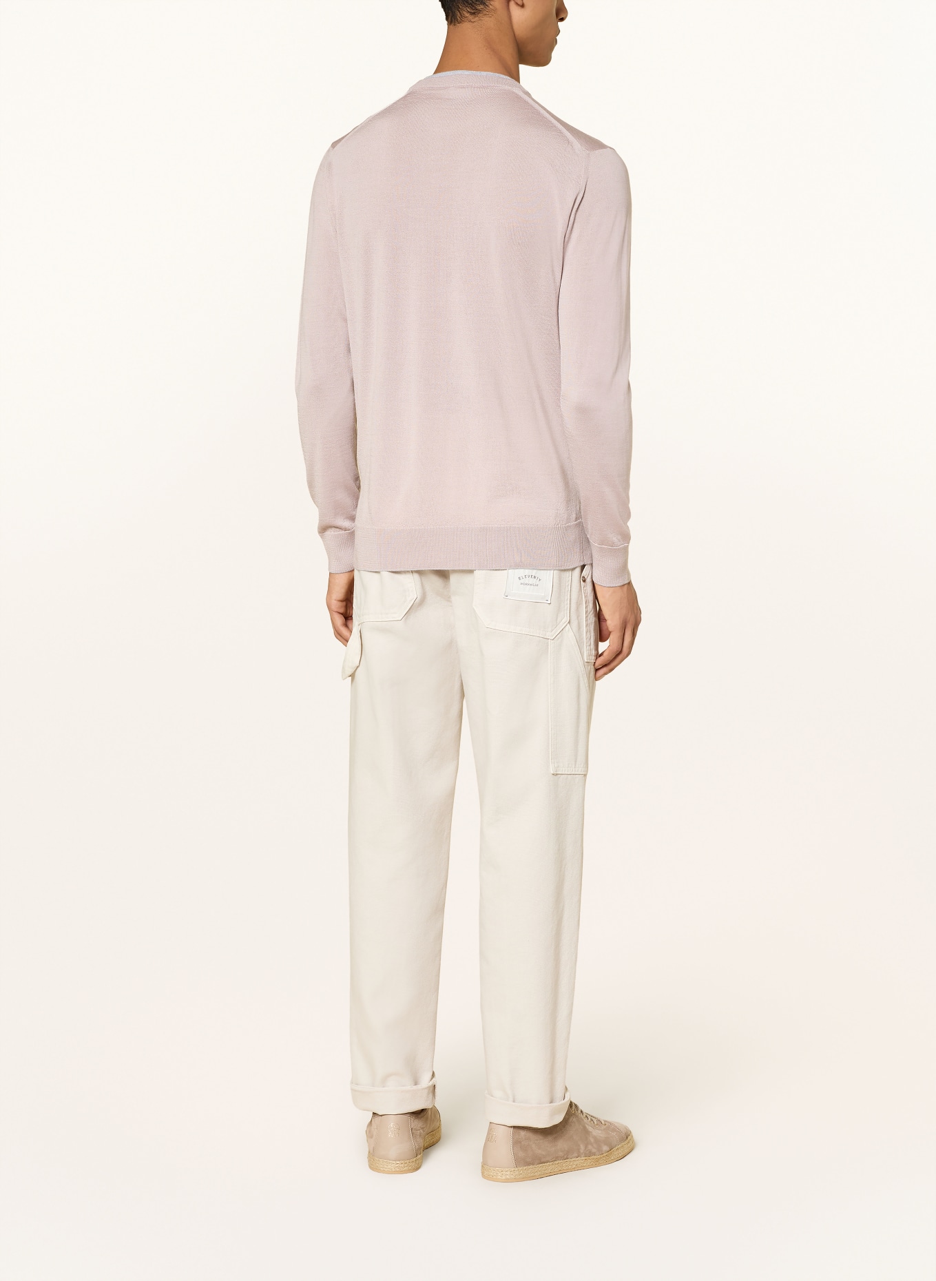 eleventy Pullover mit Seide: ROSÉ