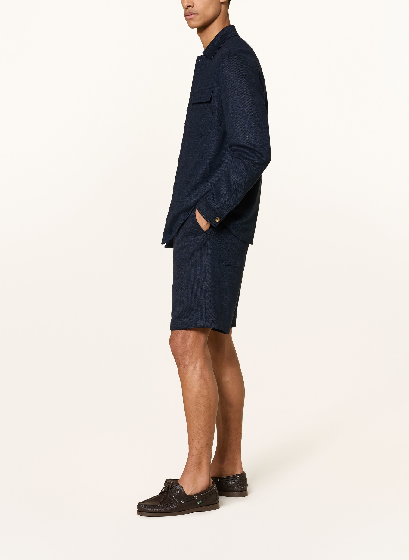 eleventy shorts en tricot: BLEU FONCÉ