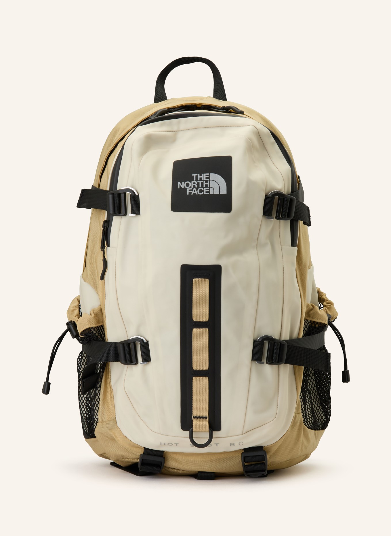 THE NORTH FACE HOT SHOT BASE CAMP 25.5 l backpack with laptop compartment: ECRU / BEIGE