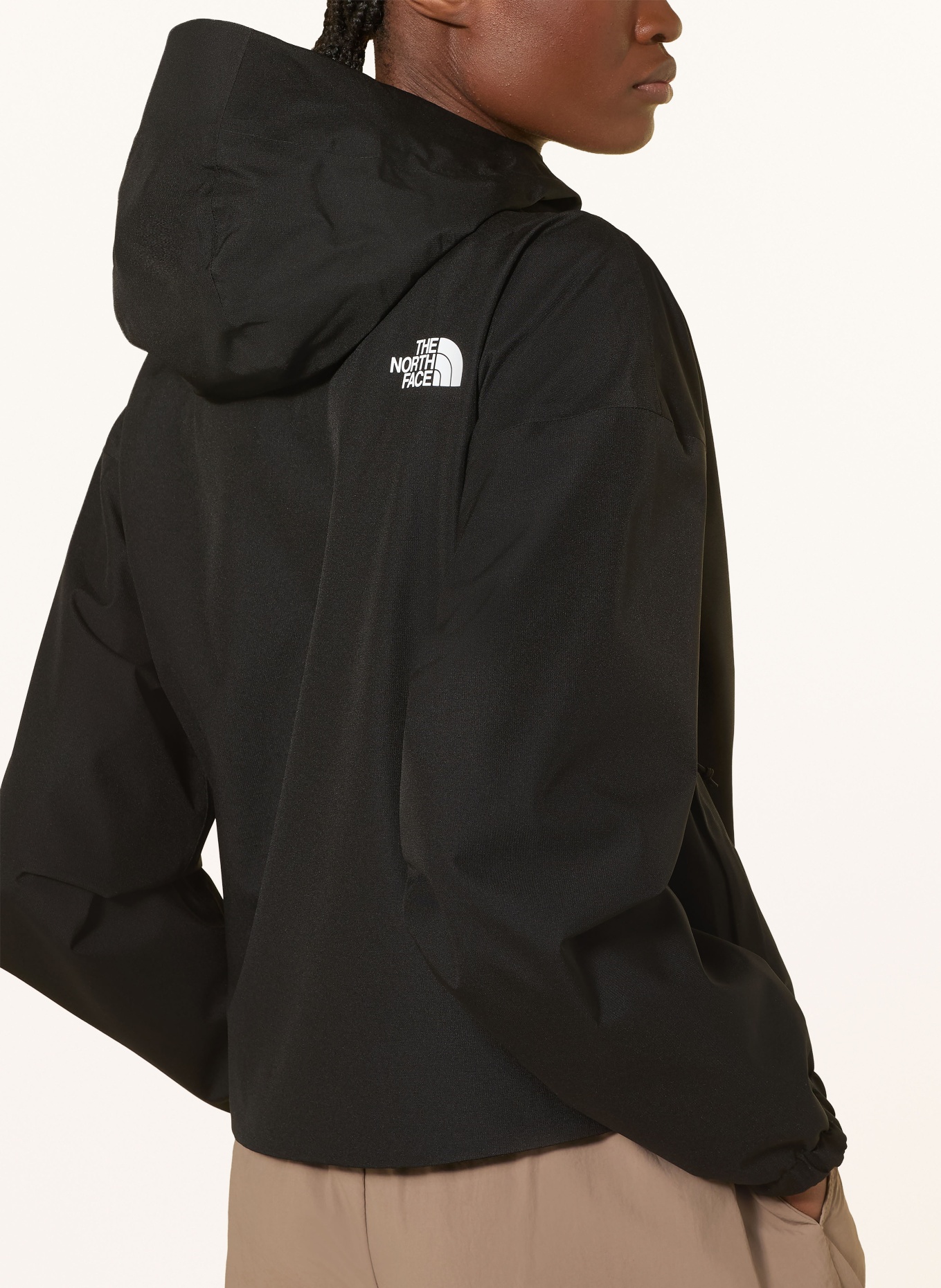 THE NORTH FACE Regenjacke QUEST MONO CROPPED: SCHWARZ