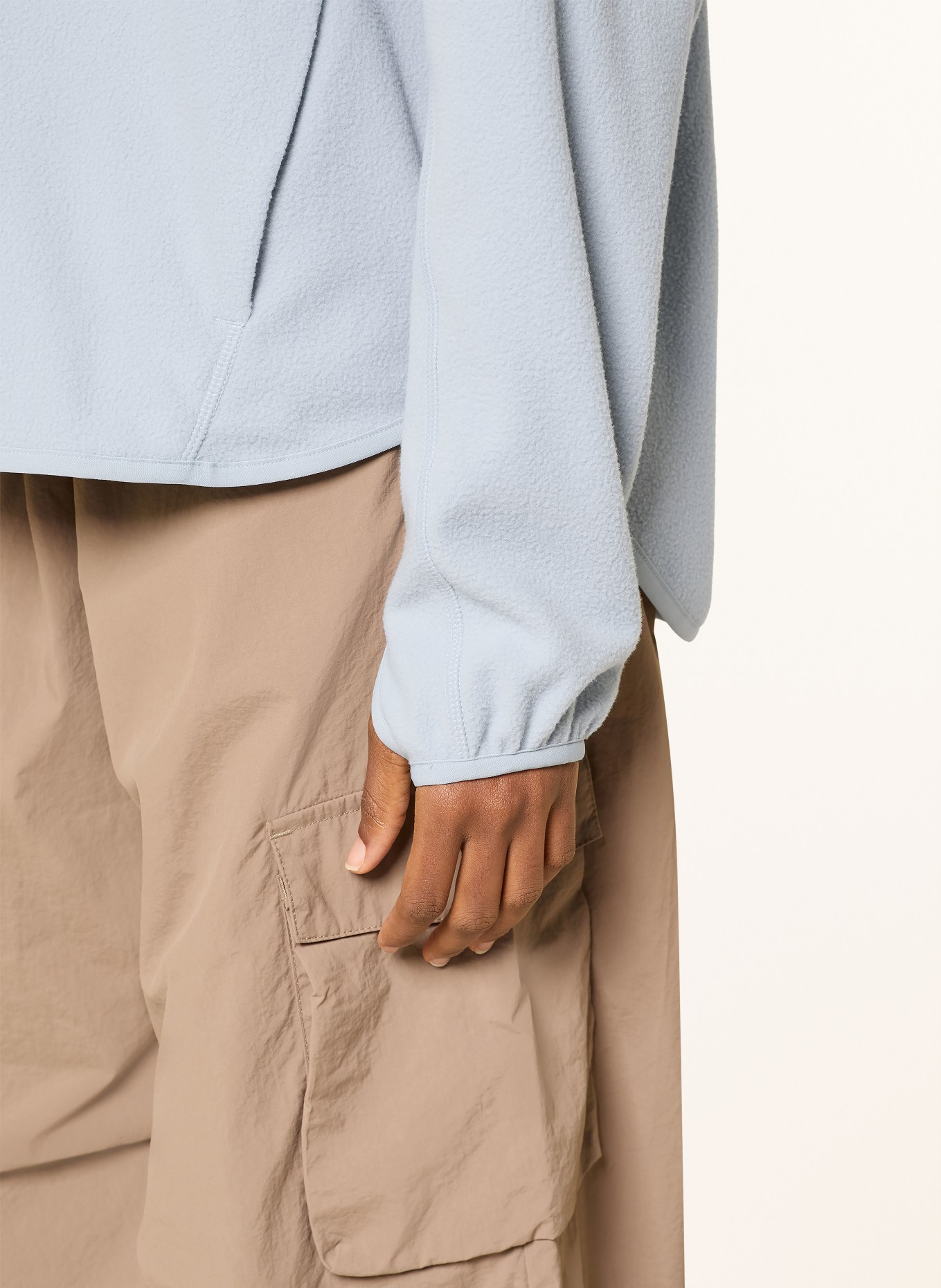 THE NORTH FACE Sweat à capuche polaire OXARA: BLEU CLAIR