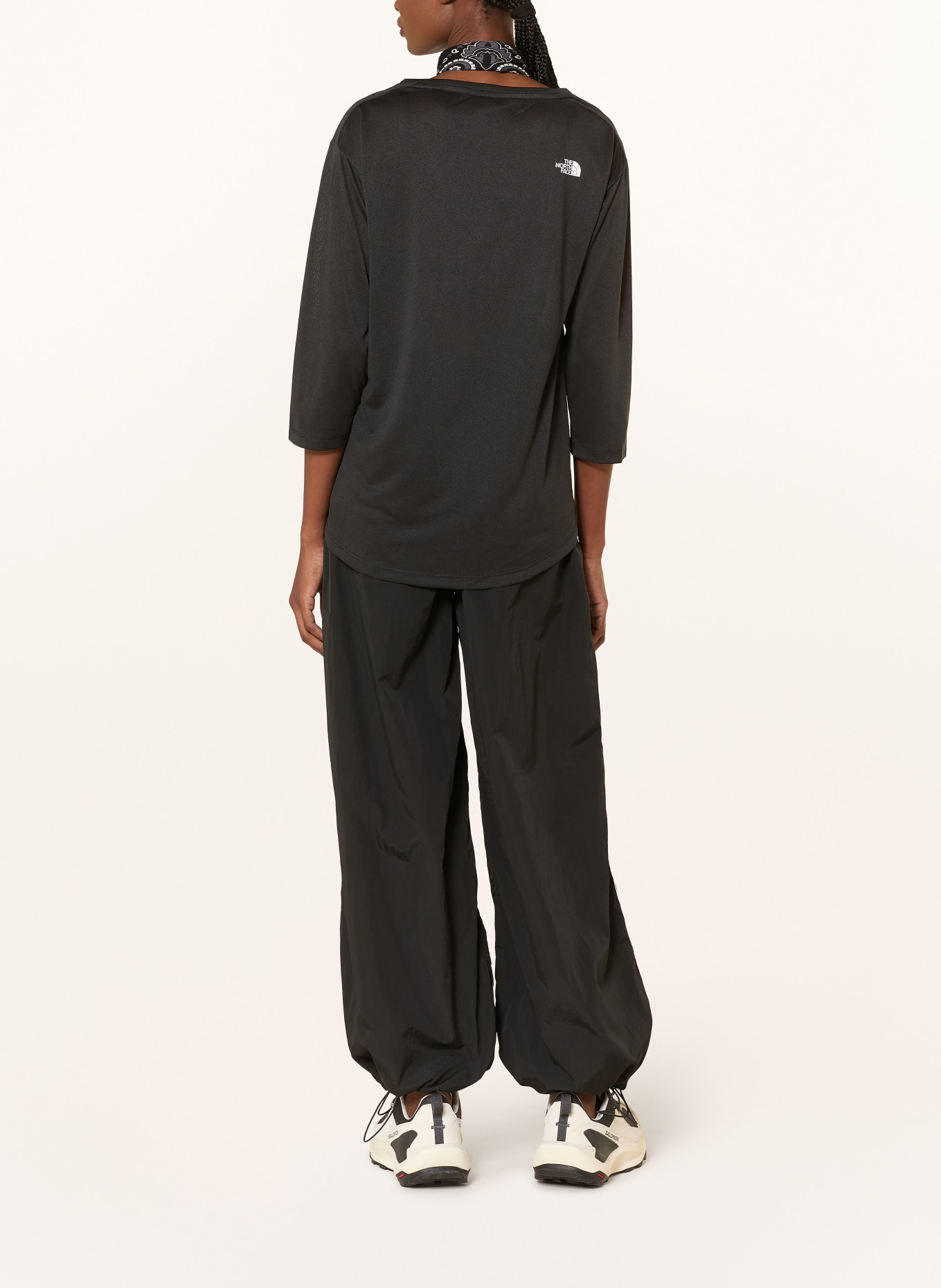 THE NORTH FACE Funktionsshirt TANKEN mit 3/4-Arm: SCHWARZ