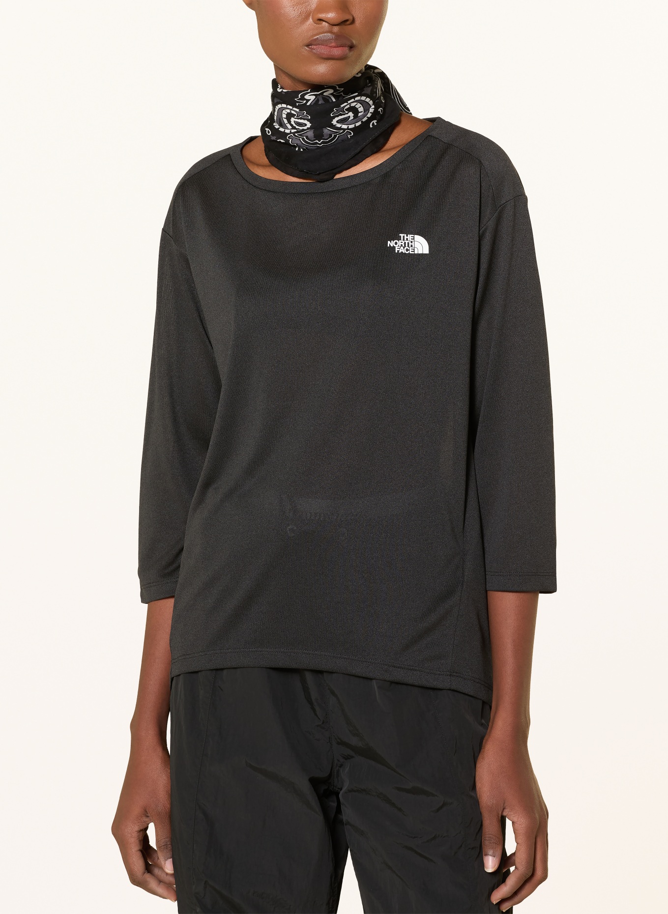 THE NORTH FACE Funktionsshirt TANKEN mit 3/4-Arm: SCHWARZ