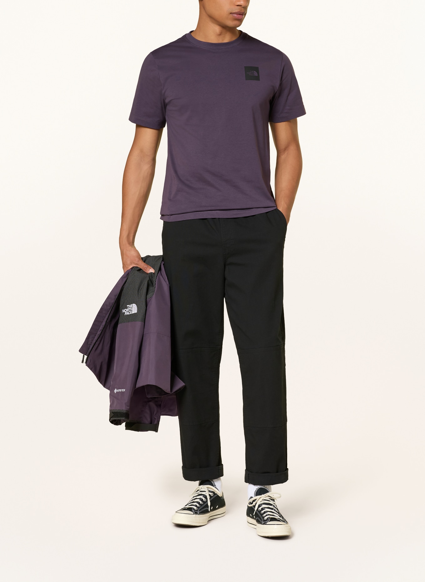 THE NORTH FACE T-Shirt EVOLUTION BOX HALF DOME: DUNKELLILA