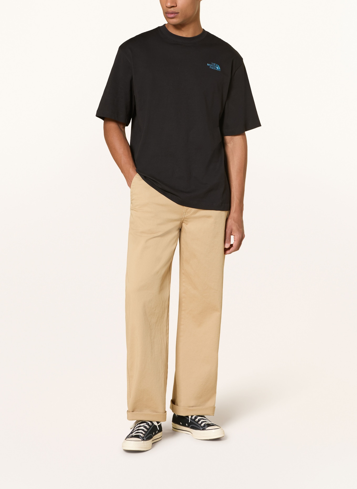 THE NORTH FACE LIQUID BOX T-shirt: BLACK