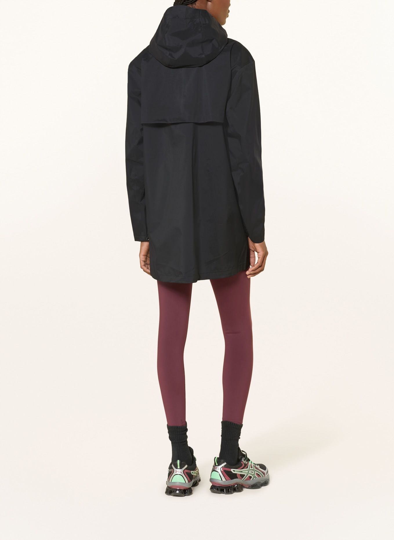 THE NORTH FACE Regenparka VOYAGE 3L HOODED: SCHWARZ