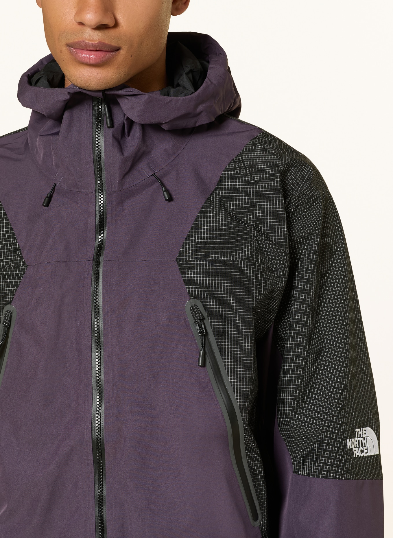 THE NORTH FACE Funktionsjacke HIKE SPECTRA GTX MOUNTAIN: DUNKELLILA / SCHWARZ