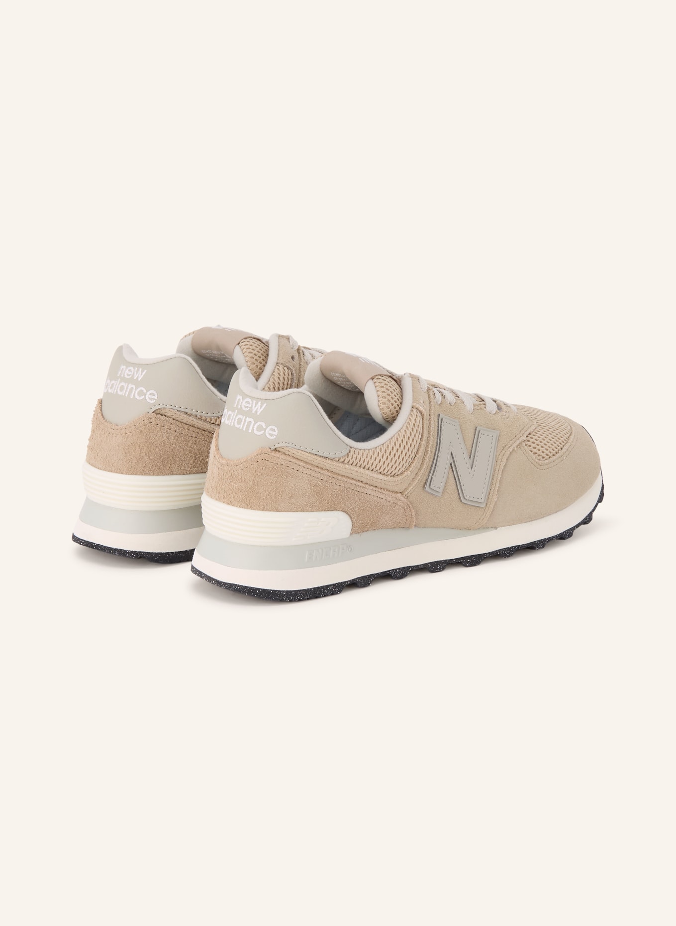 new balance Trampki 574: SZAROBRĄZOWY / BIAŁY