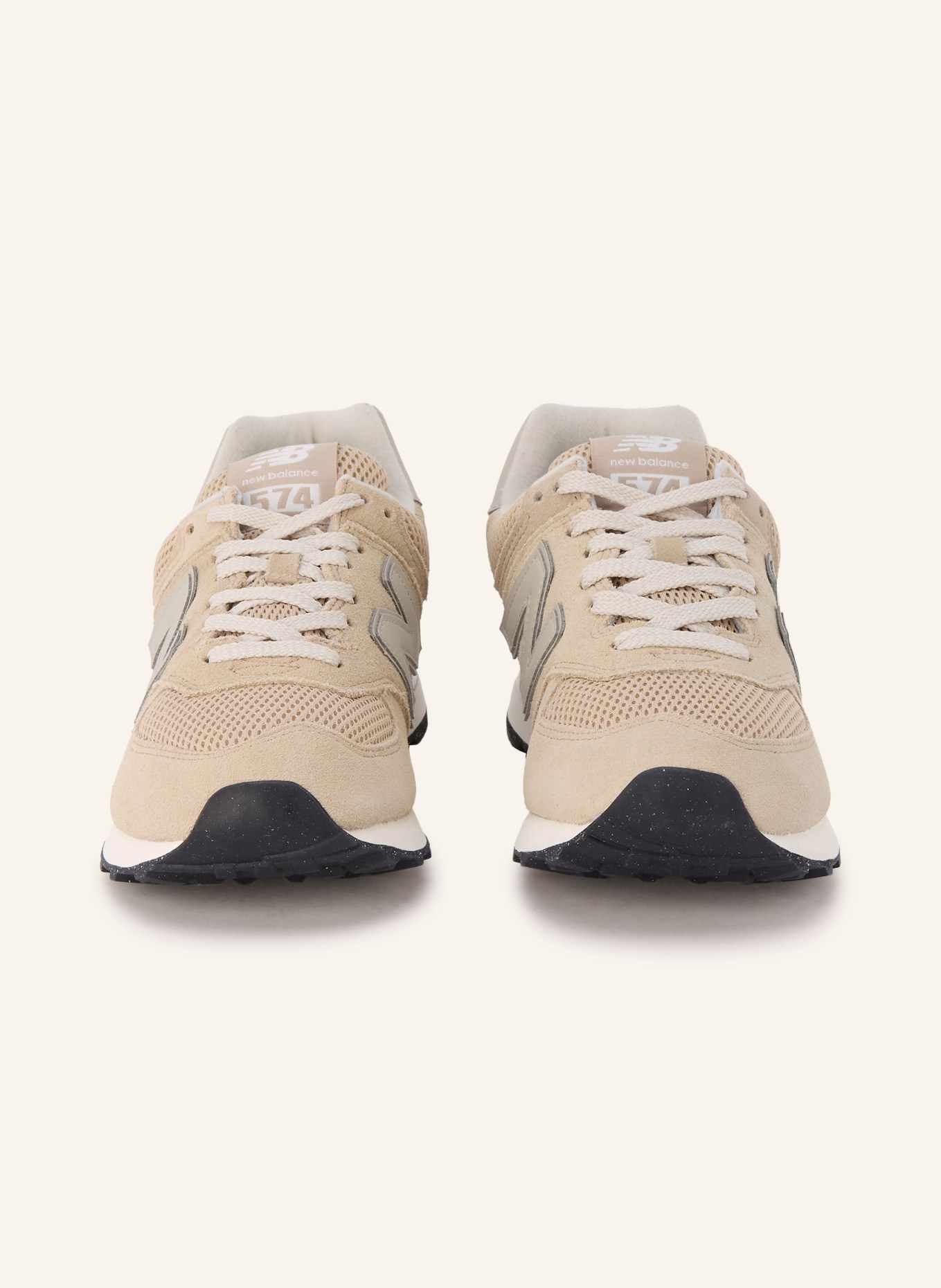 new balance Trampki 574: SZAROBRĄZOWY / BIAŁY