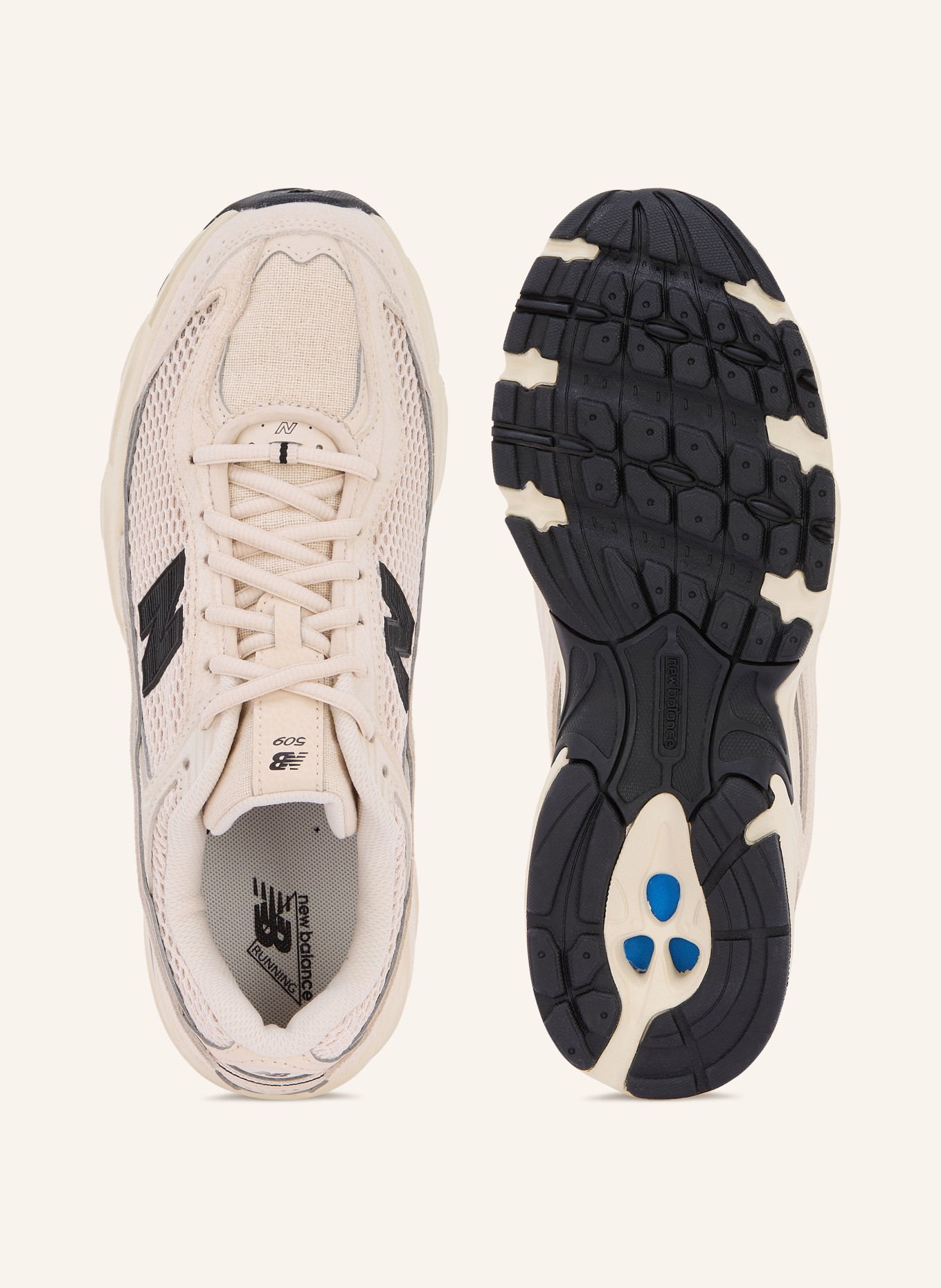 new balance Trampki 509: KREMOWY / CZARNY